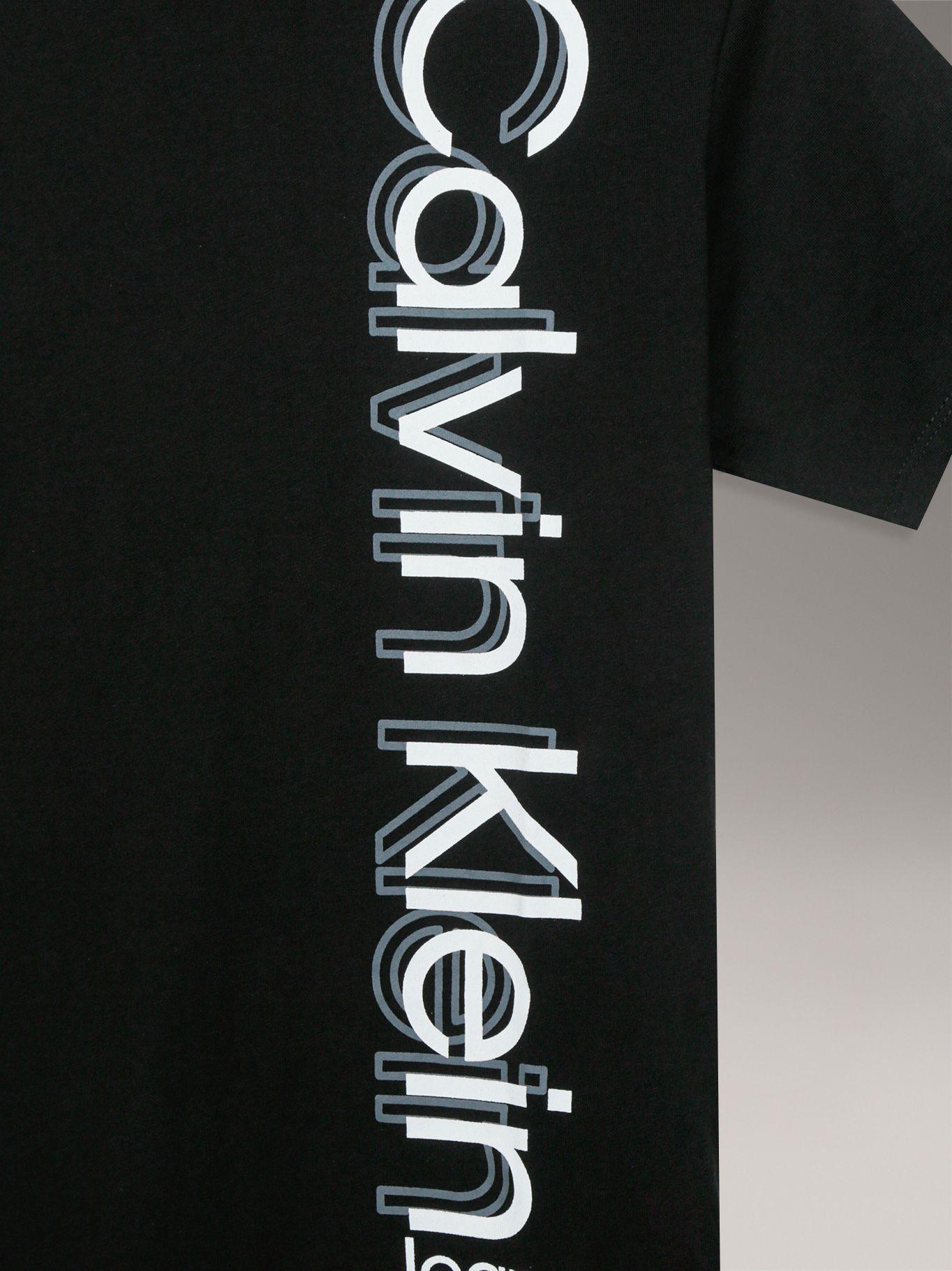 Polera Niño Vertically Negro Calvin Klein-2