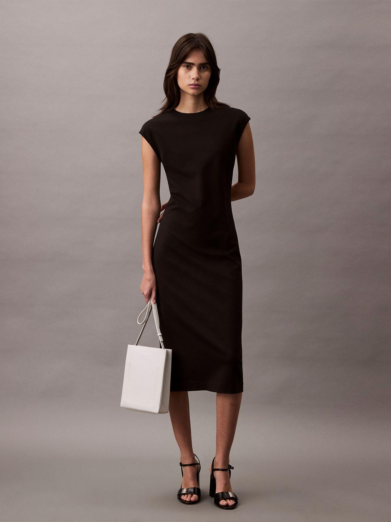 Vestido Straight Negro Calvin Klein-0