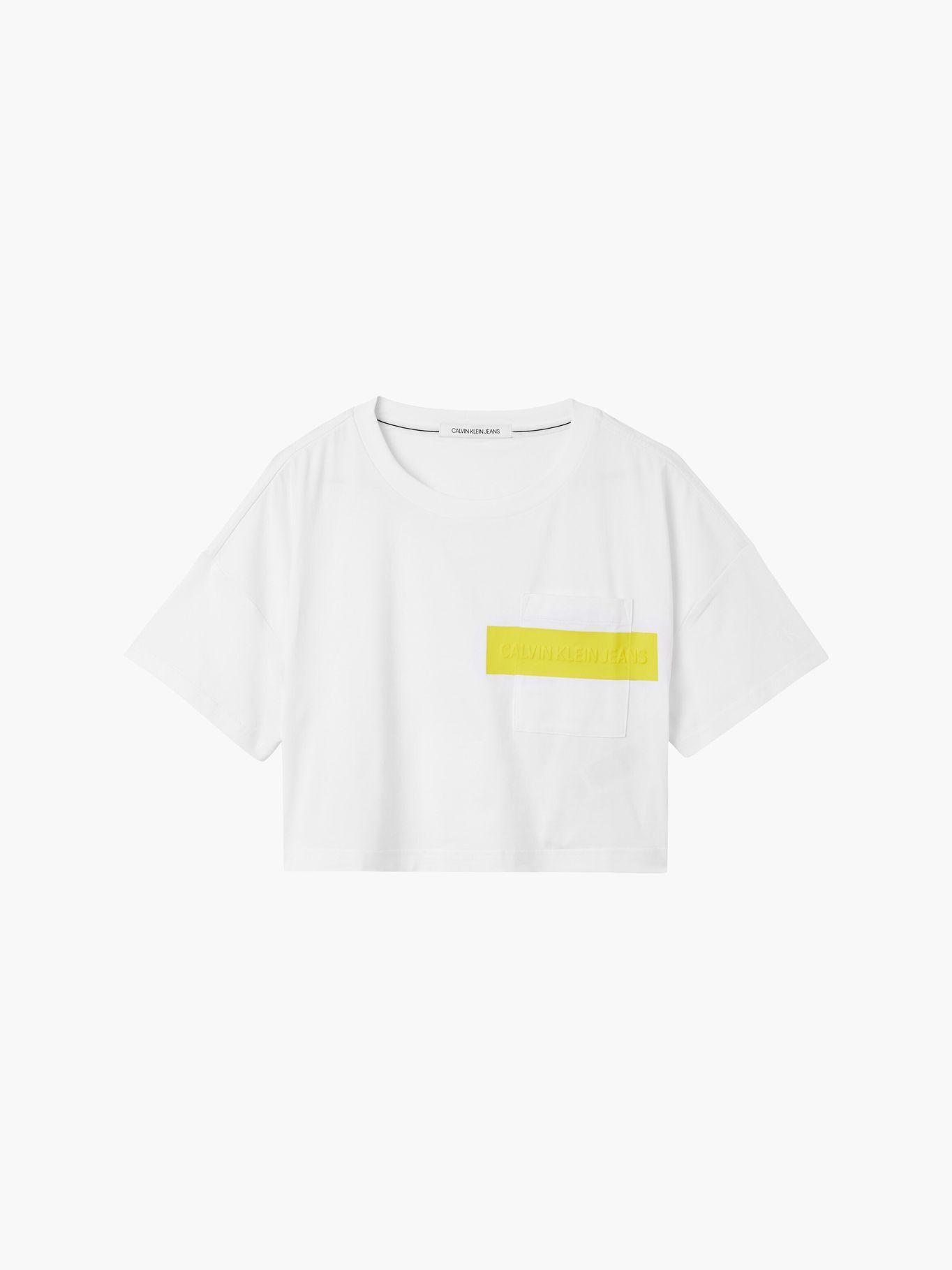 Crop Top Hero Logo Blanco Calvin Klein-4