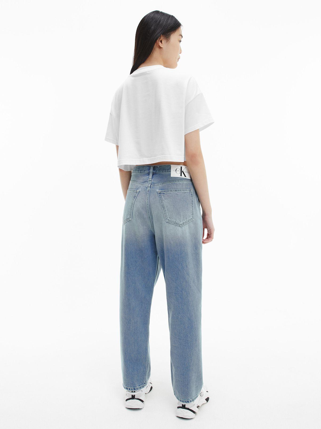 Crop Top Hero Logo Blanco Calvin Klein-1