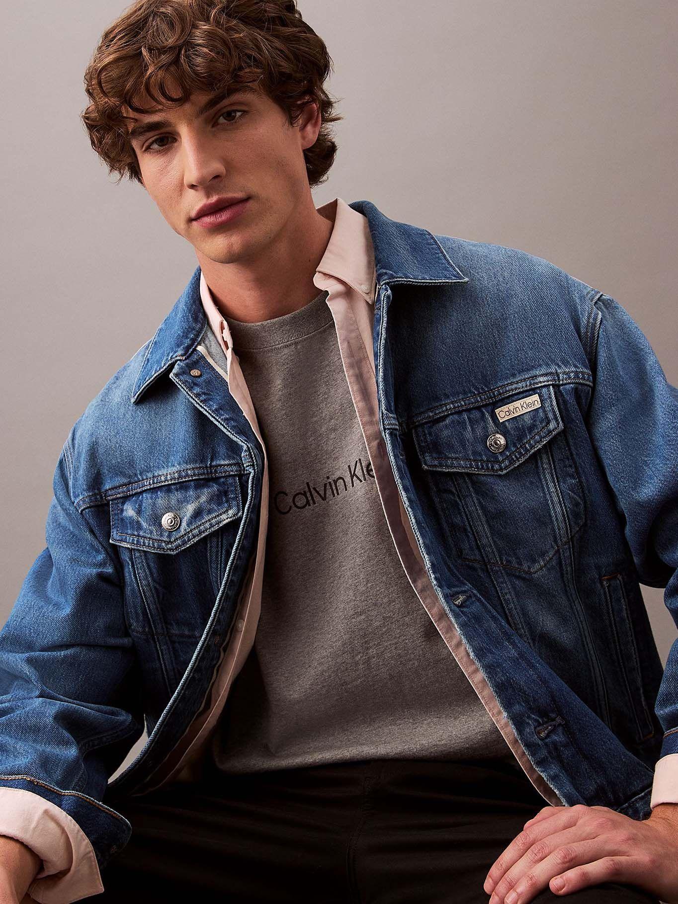 Polera Relaxed con Logo Gris Calvin Klein-4