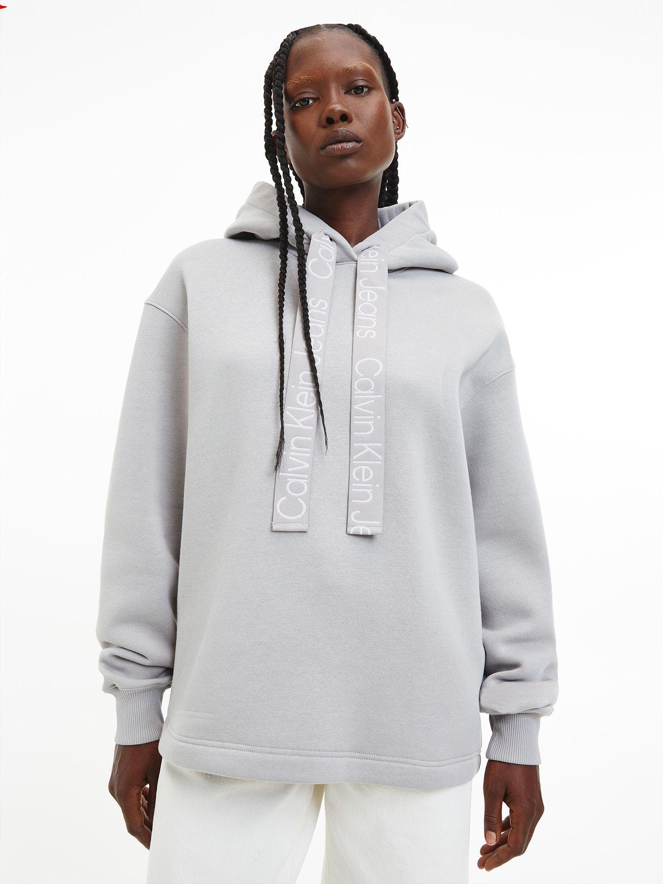 Polerón Hoodie Contrast Gris Calvin Klein-0