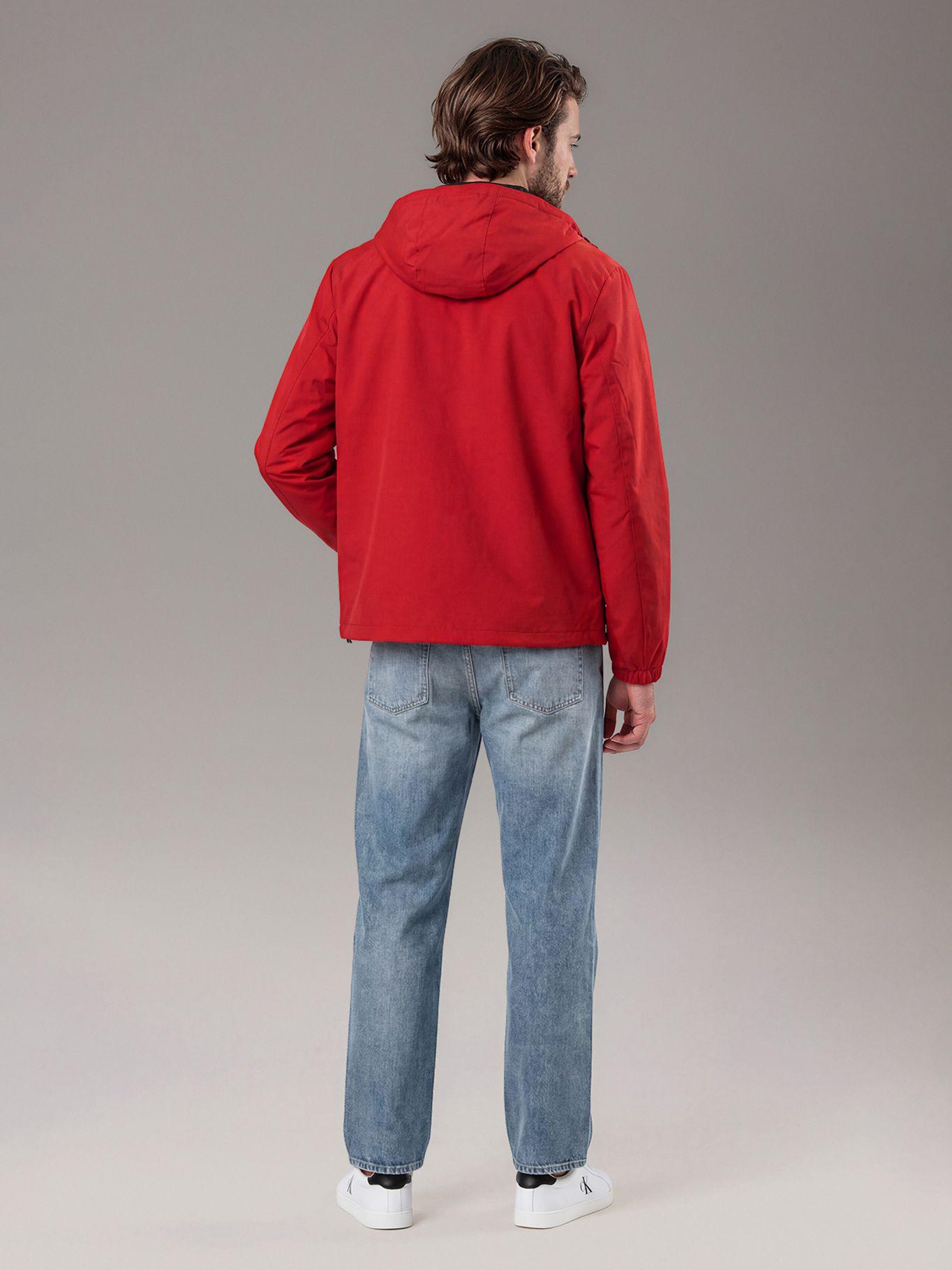 Parka Stretch con Bolsillo Frontal Rojo Calvin Klein-2