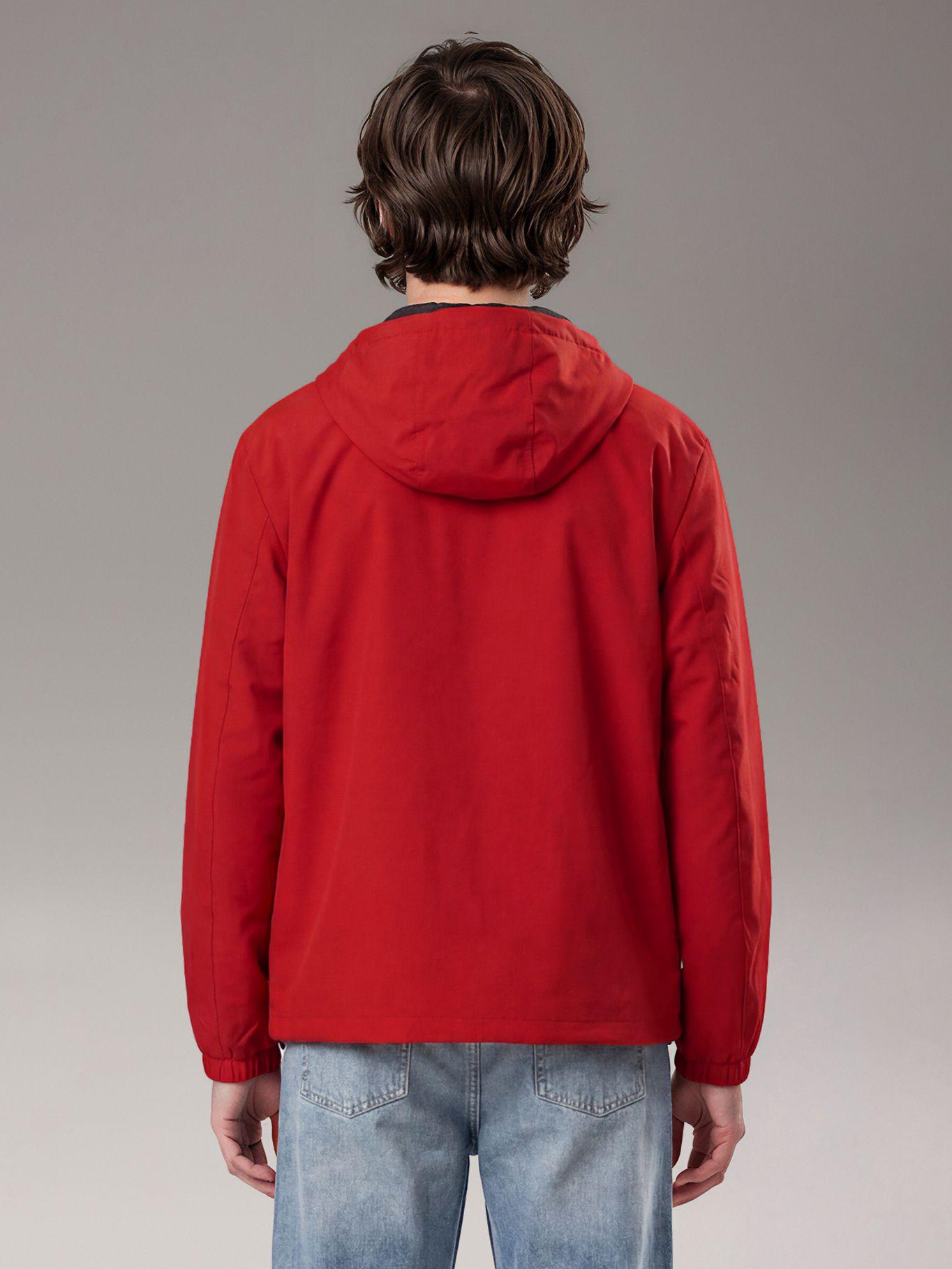 Parka Stretch con Bolsillo Frontal Rojo Calvin Klein-3