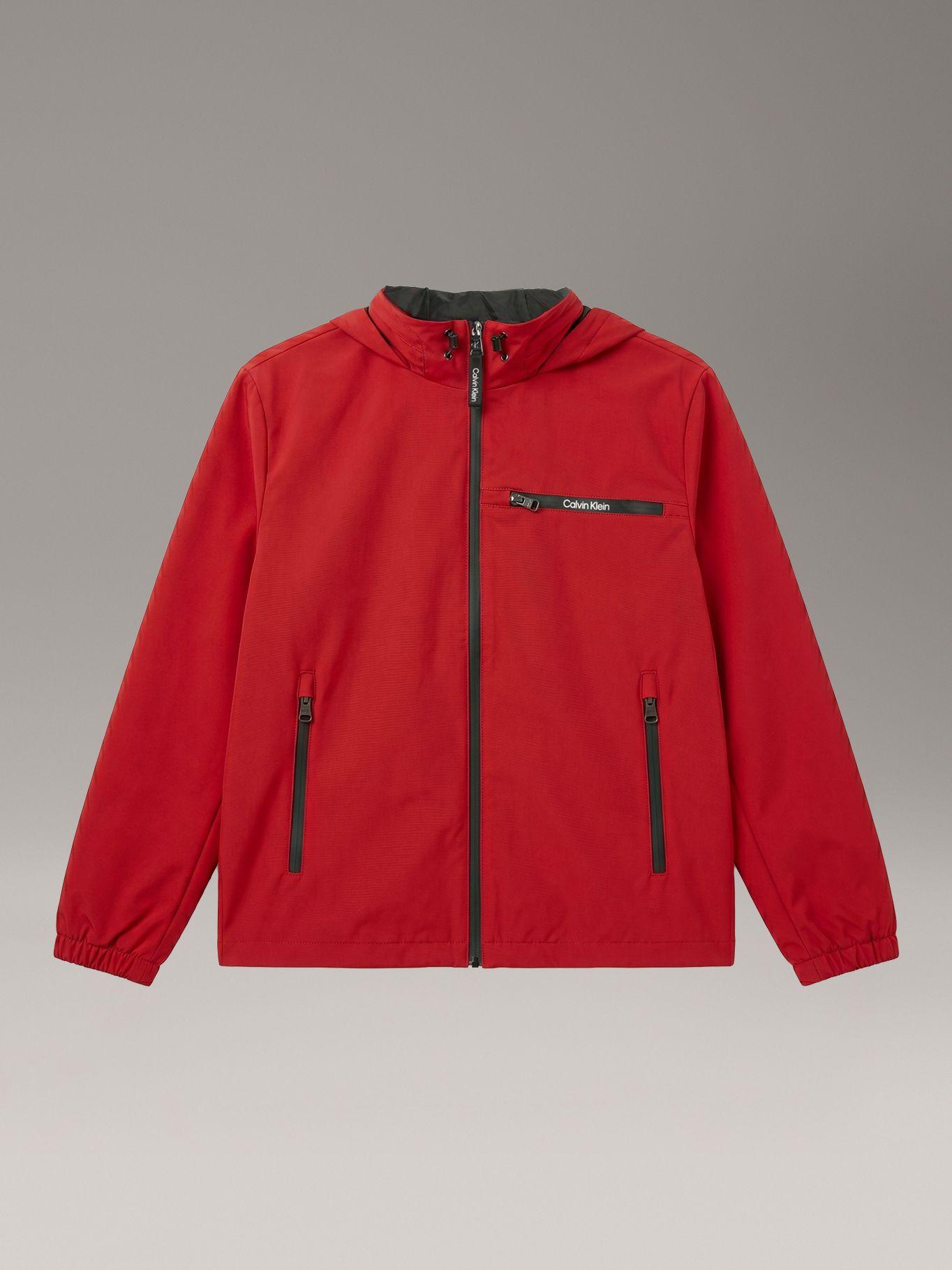 Parka Stretch con Bolsillo Frontal Rojo Calvin Klein-4