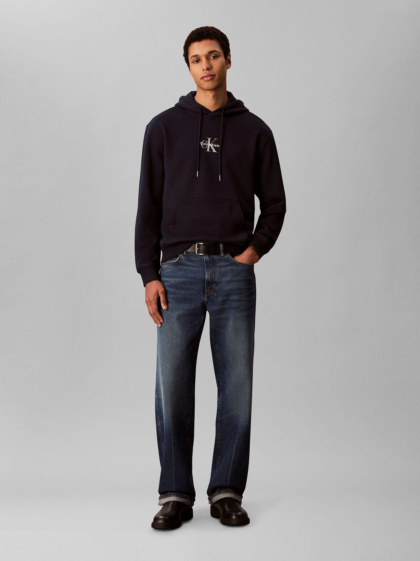 Polerón con Gorro y Logo Azul Calvin Klein-1