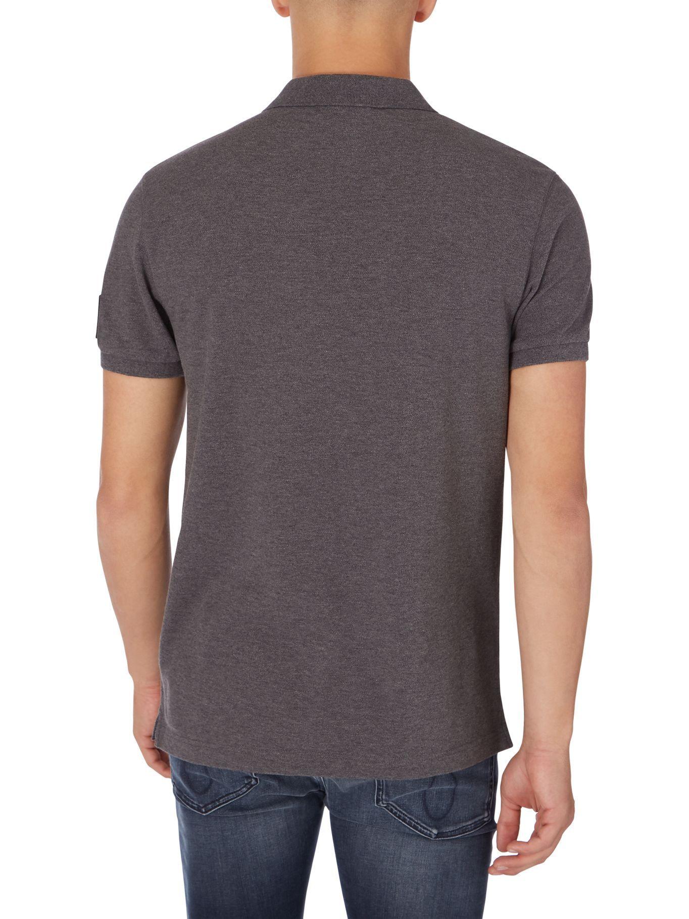 Polo Monogram Badge Negro Calvin Klein-1