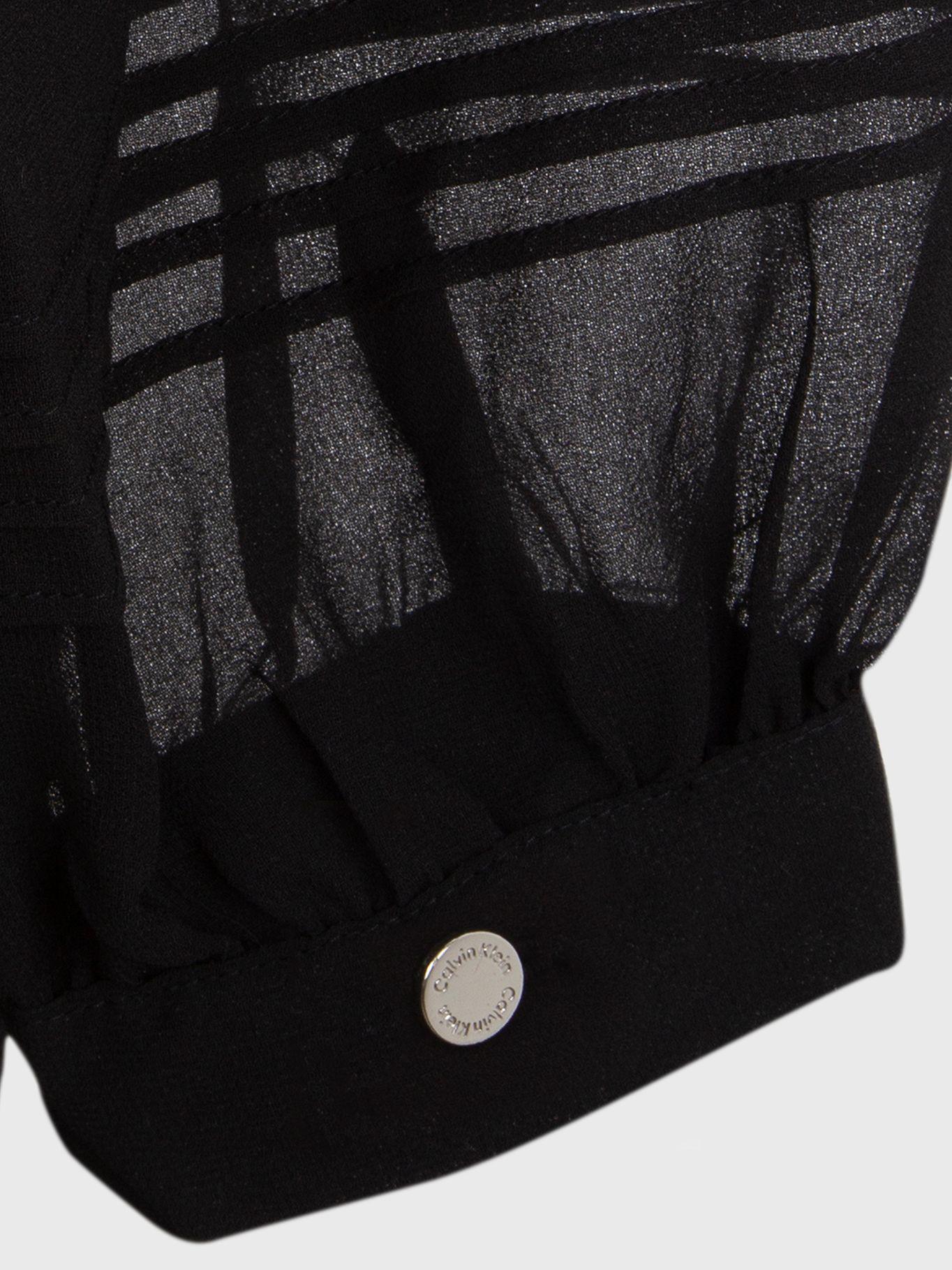 Blusa Cuello V Negro Calvin Klein-3