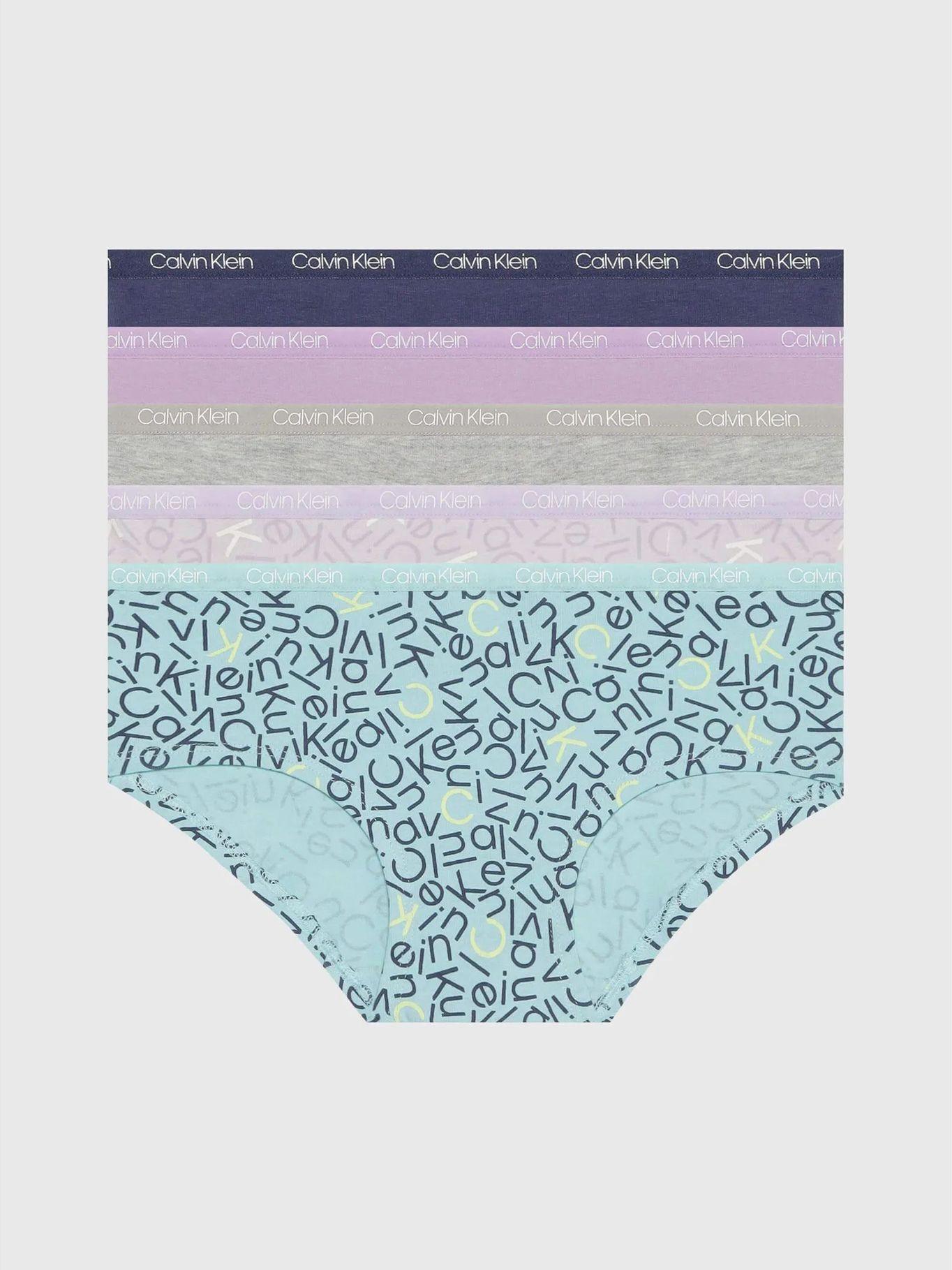 Pack 5 Calzones Niña Hipster  Multicolor Calvin Klein-0