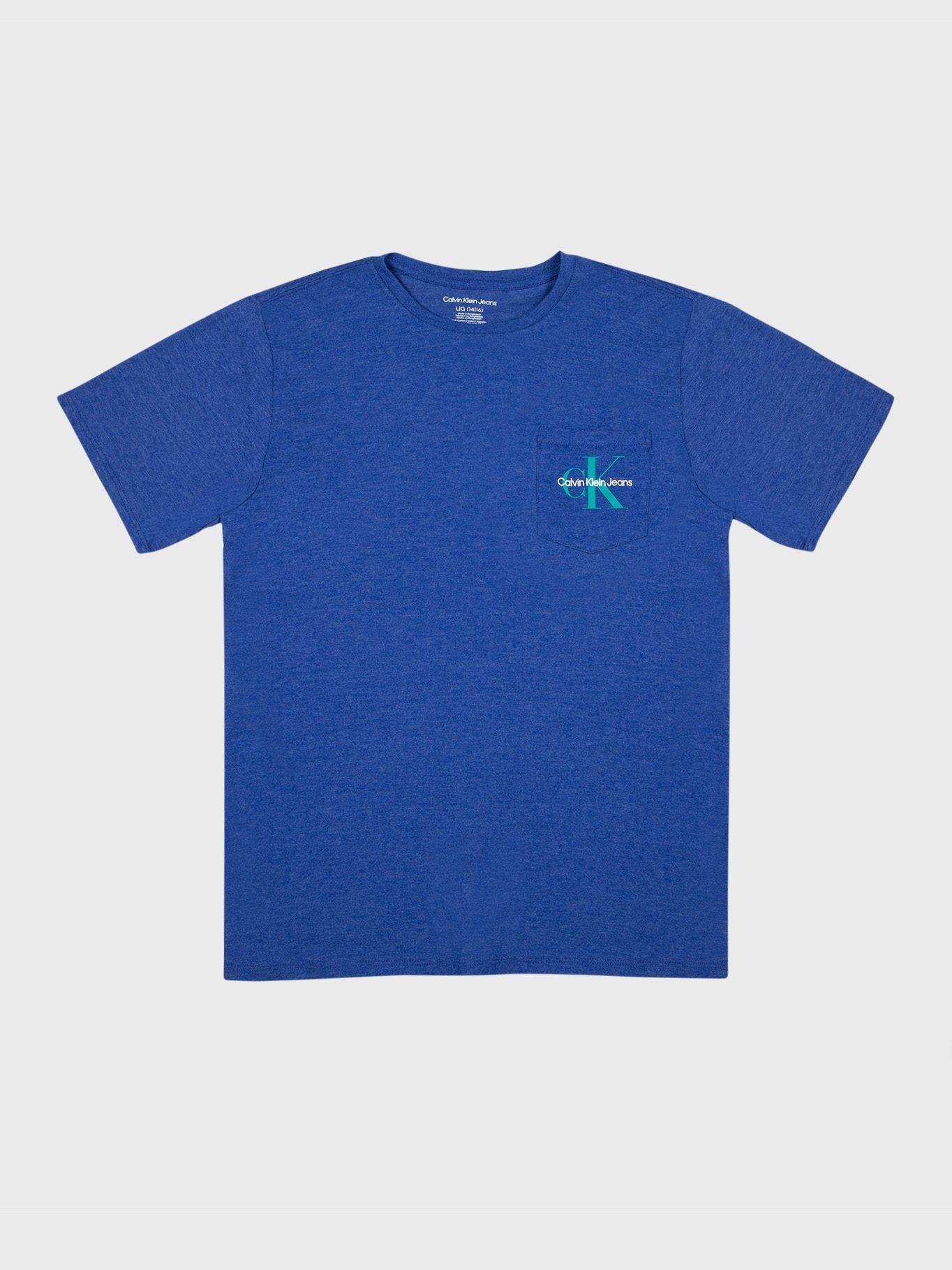 Polera Niño Monologo Azul Calvin Klein-0