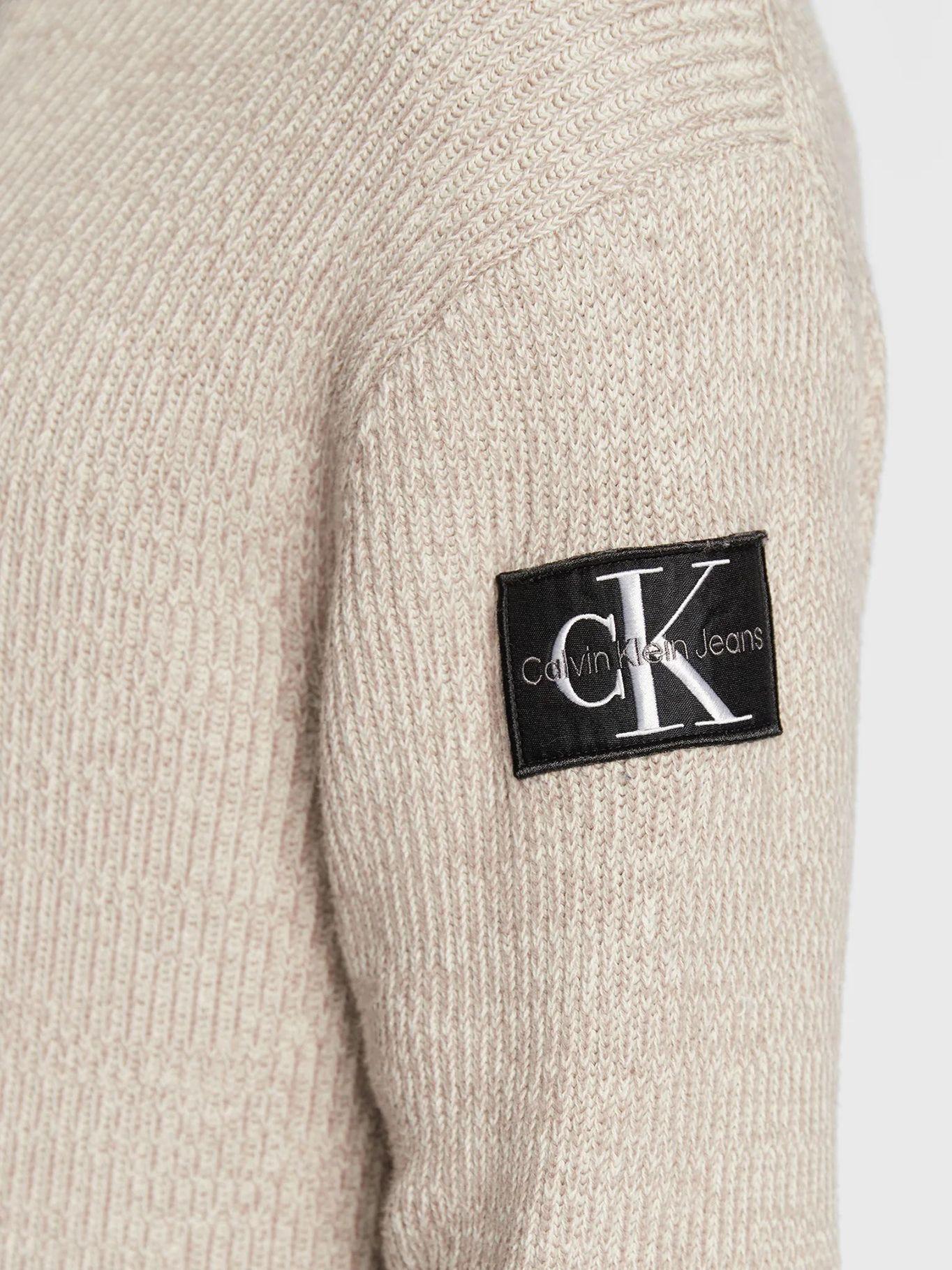 Suéter Badge Plated Beige ACF Calvin Klein-3