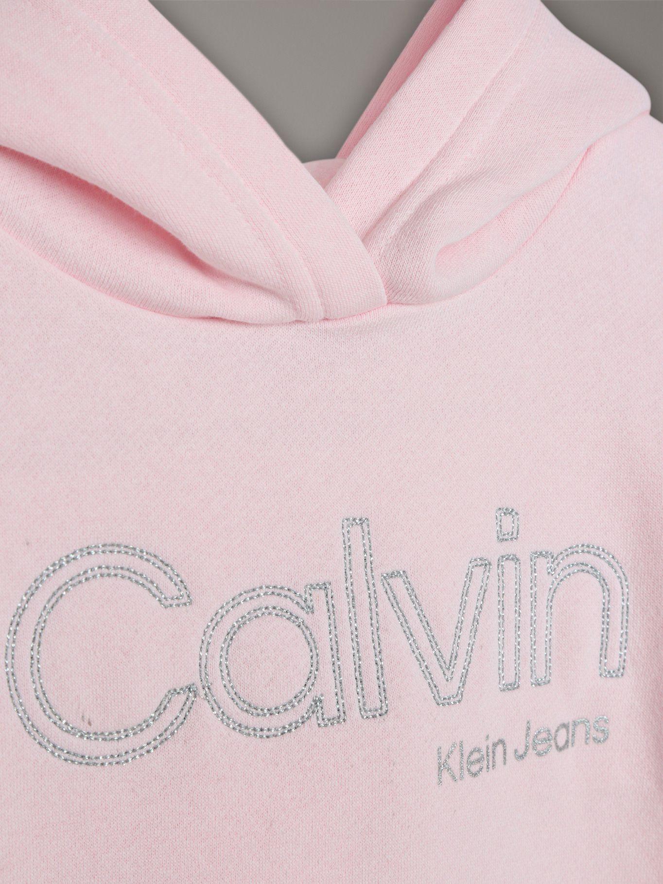 Polerón Bordes Sin Rematar Elástico Rosado Calvin Klein-2