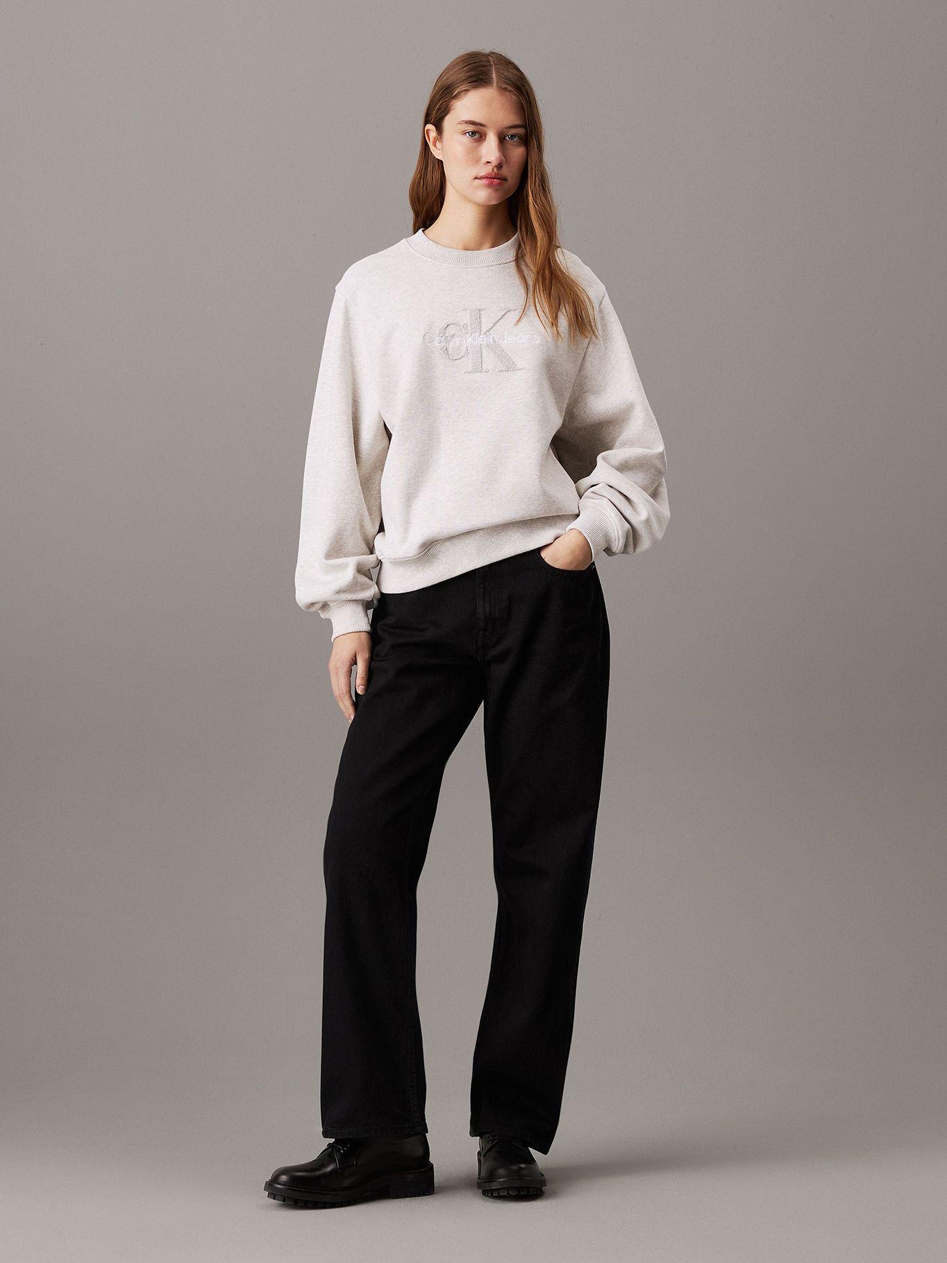 Polerón Chenille Monologo Gris Calvin Klein-1