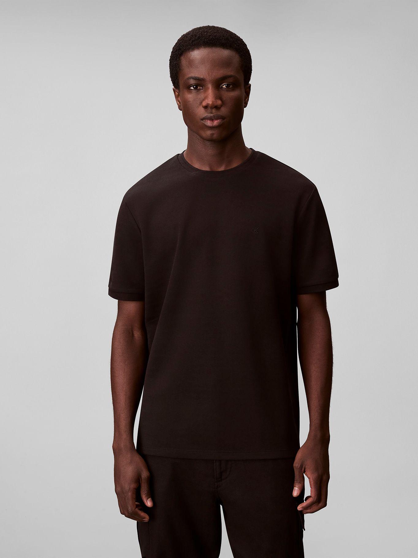 Polera de Rayas Sutiles Negro Calvin Klein-0