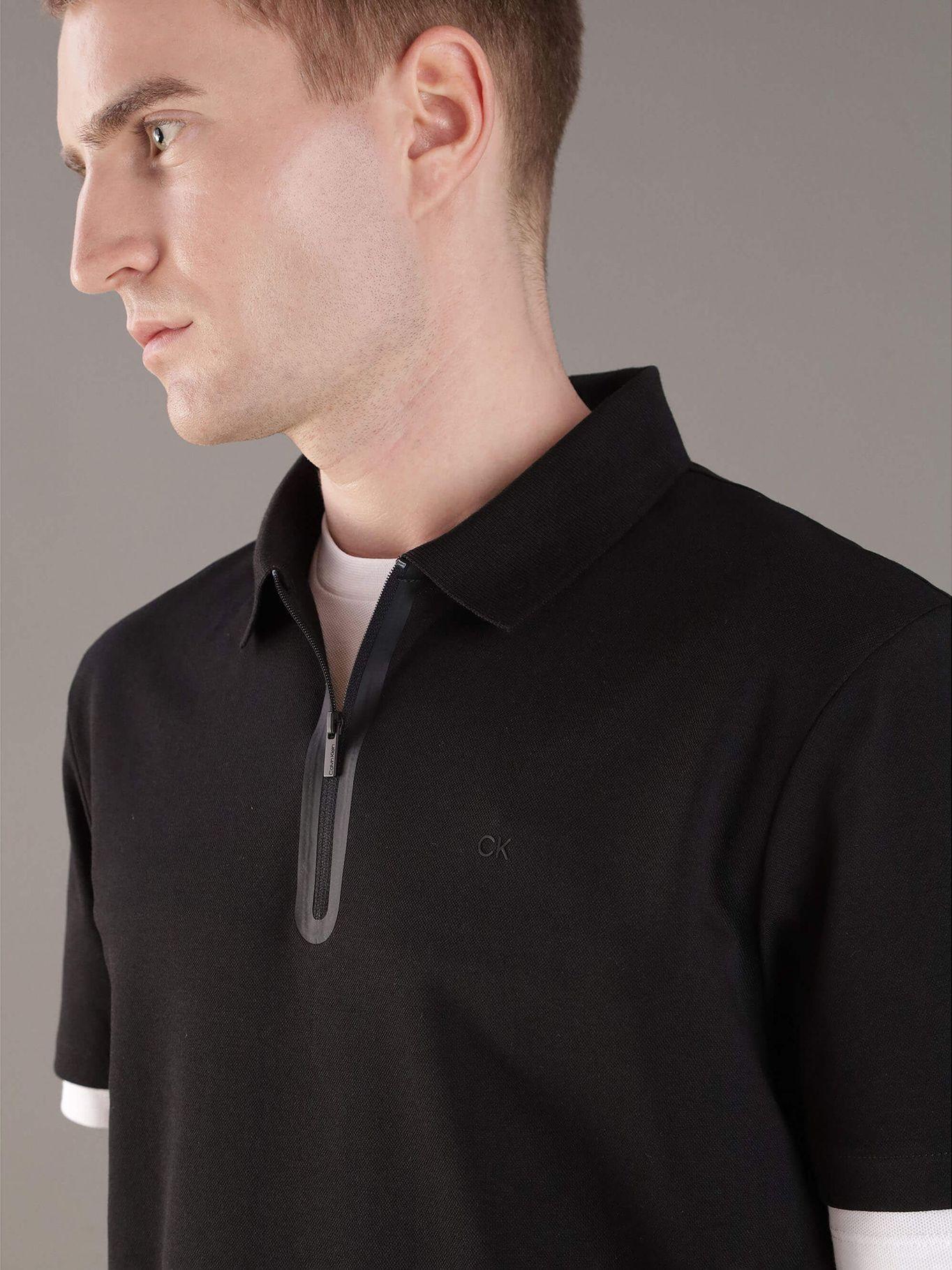 Polo con Cremallera Negro Calvin Klein-3