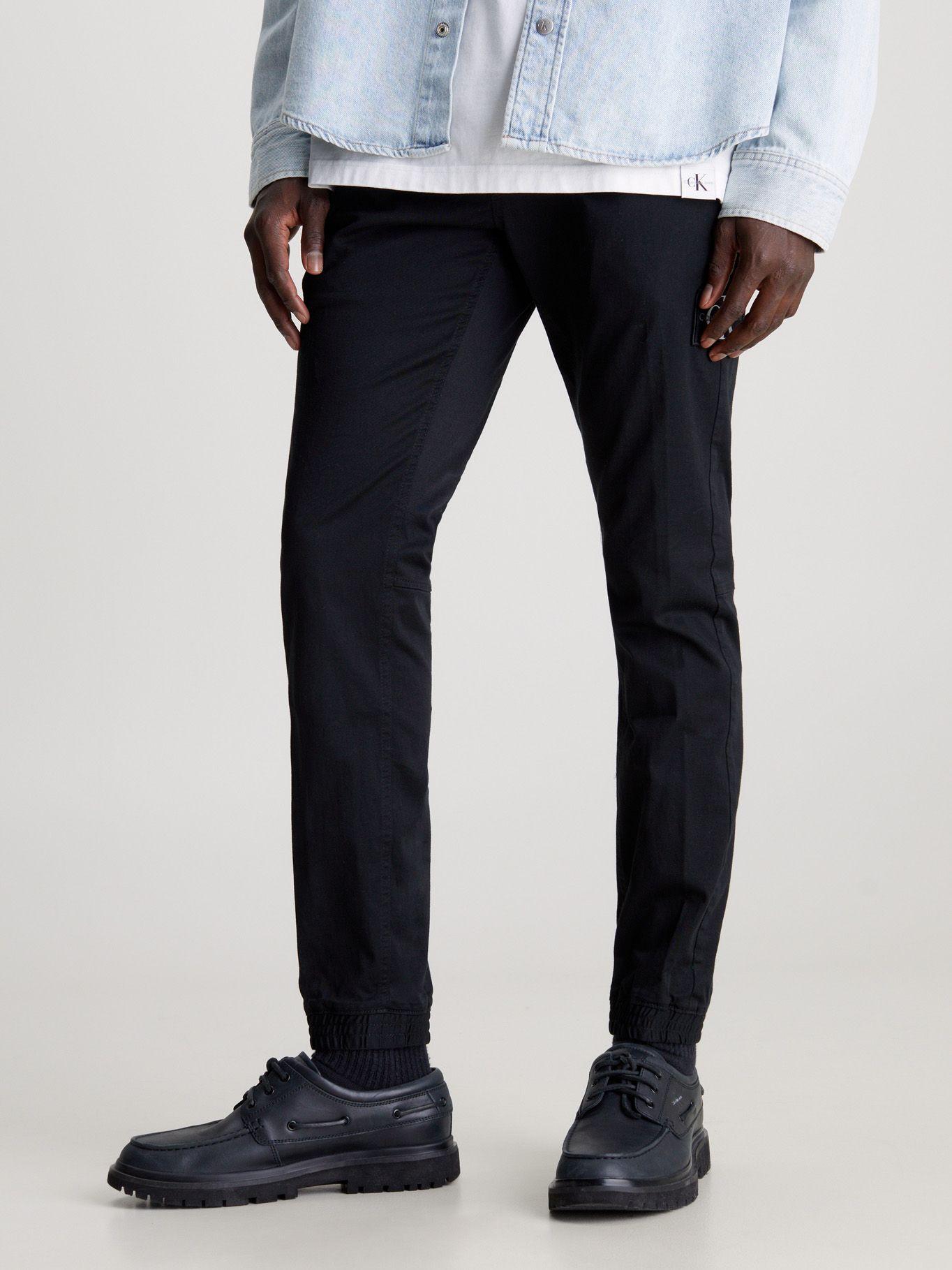 Pantalón Chino Skinny Monologo Negro Calvin Klein-0