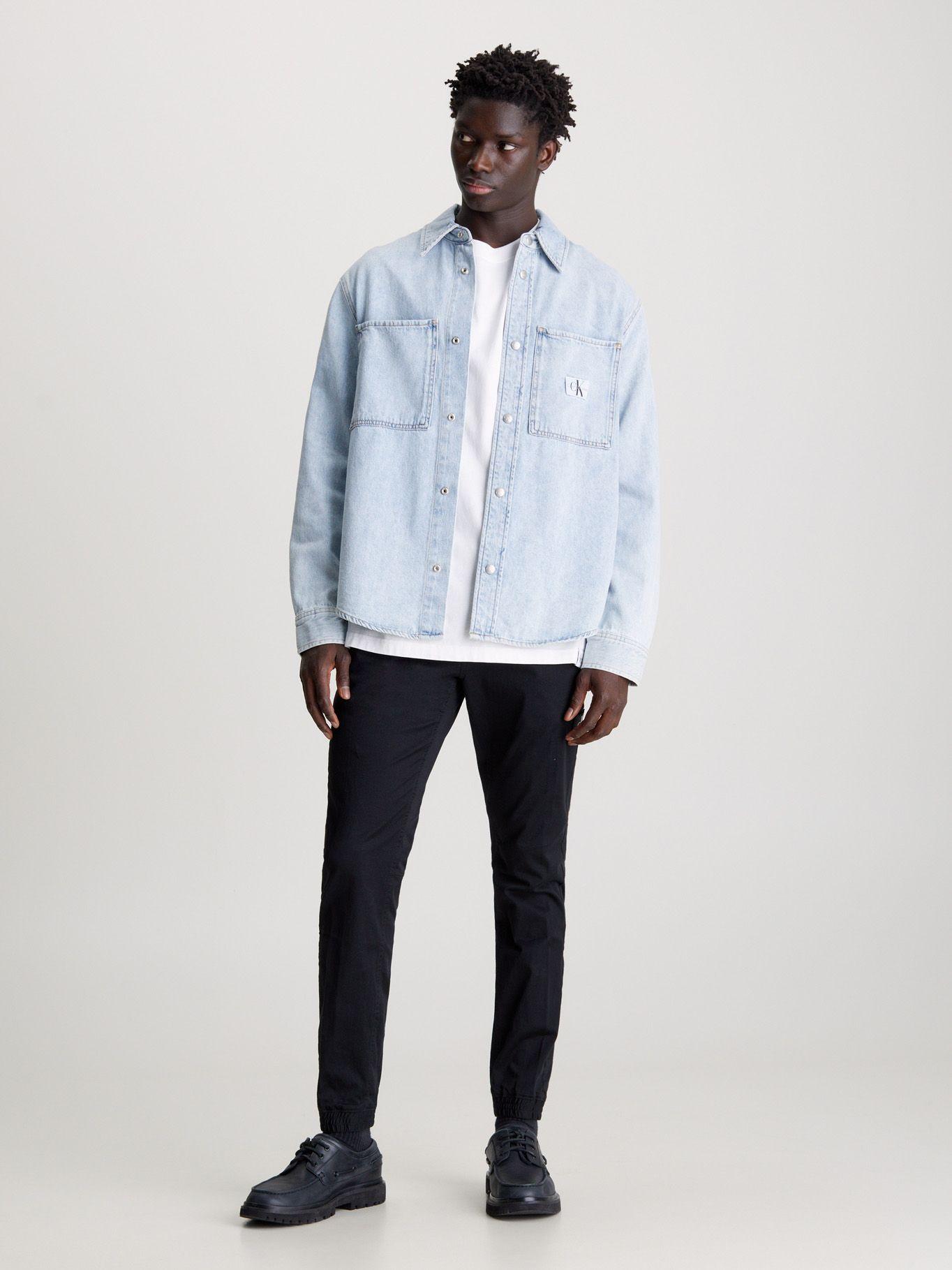 Pantalón Chino Skinny Monologo Negro Calvin Klein-1
