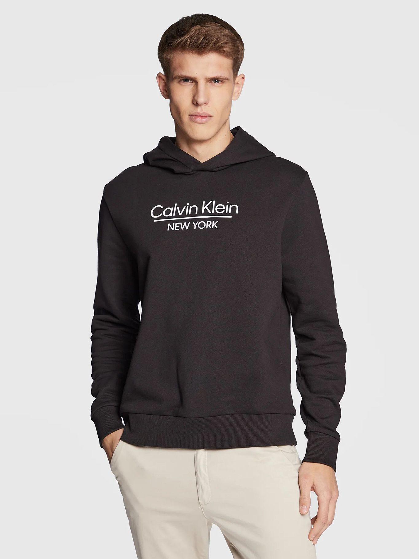 Sudadera con capucha y logo Negro Calvin Klein K10K110747-BEH-0