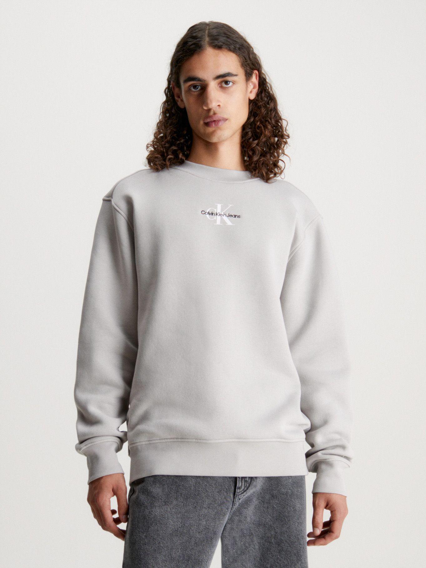 Polerón Monologo Crew Neck Gris Calvin Klein-0
