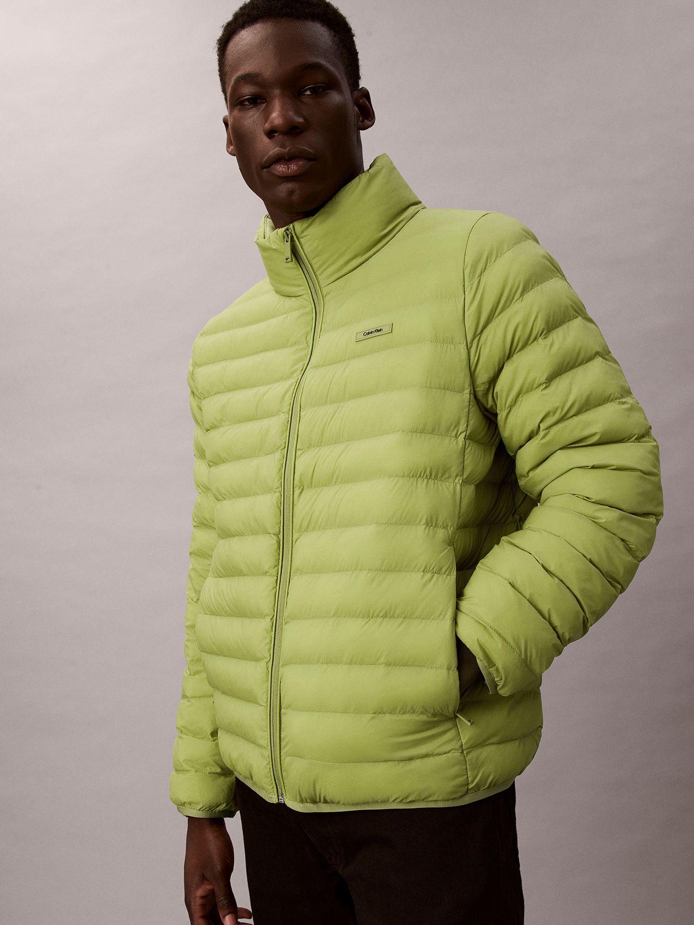 Parka Puffer Ligera de Nailon Verde Calvin Klein-3