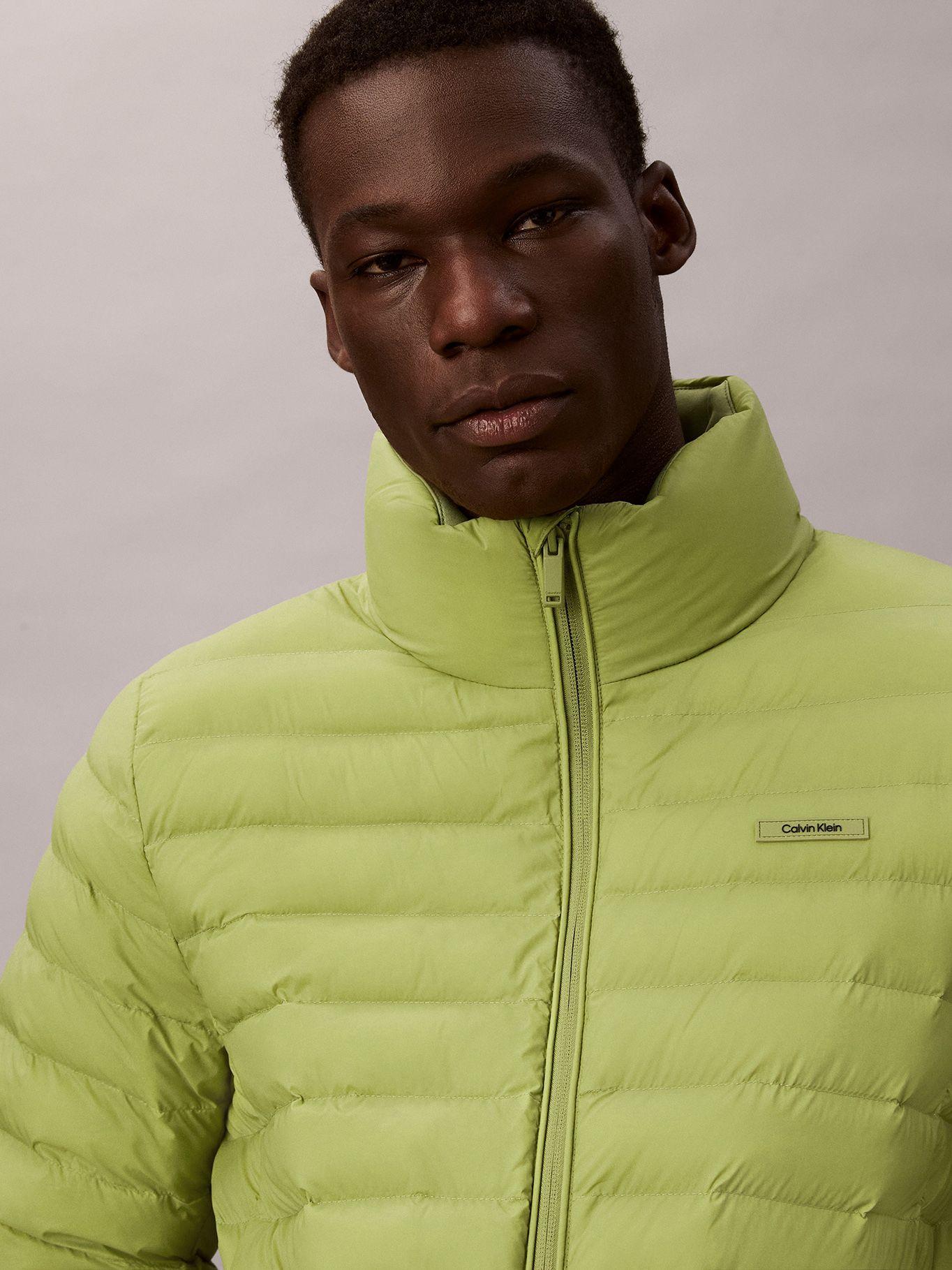 Parka Puffer Ligera de Nailon Verde Calvin Klein-4