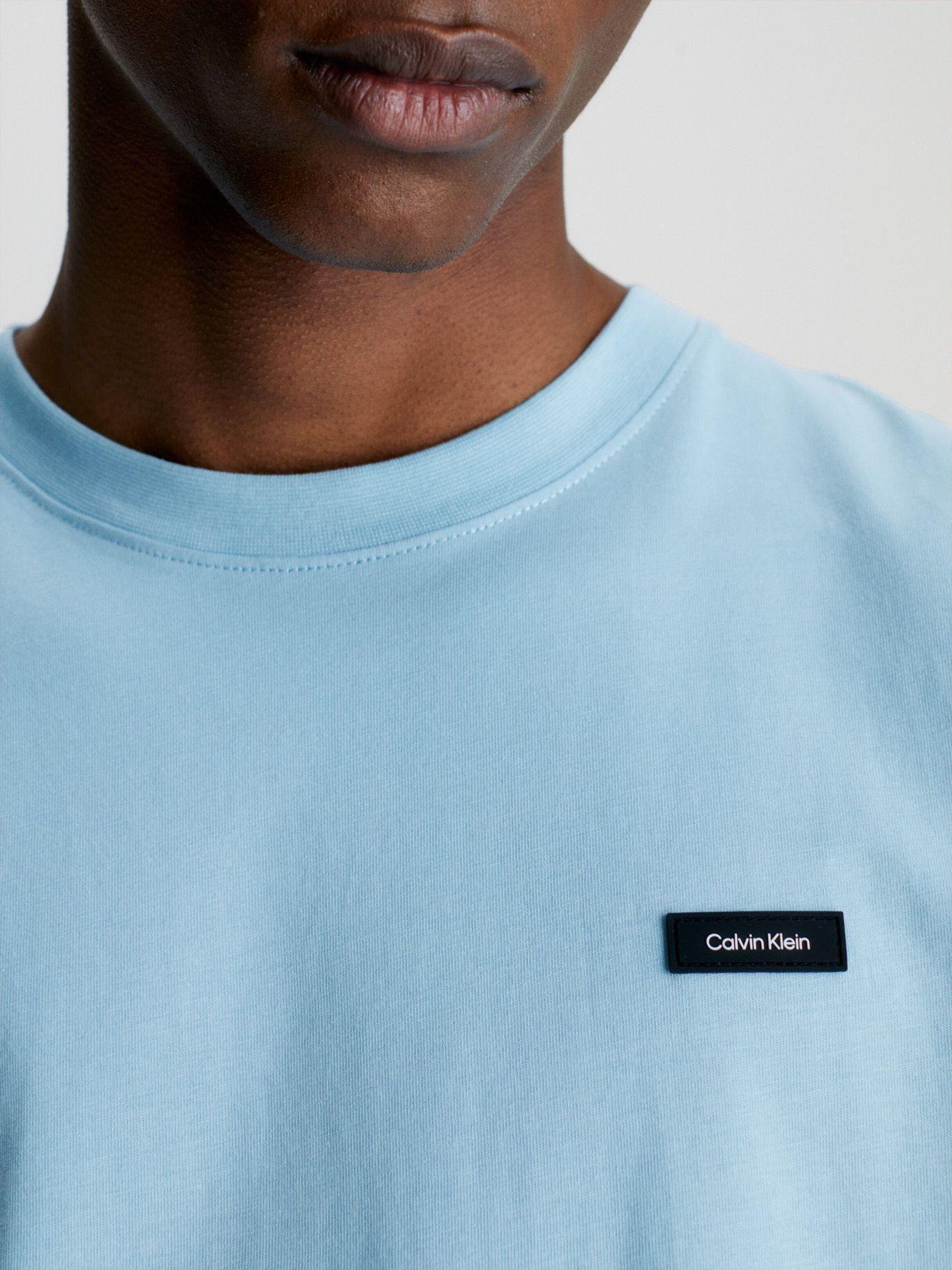 Polera Cotton Comfort Fit Celeste Calvin Klein-3