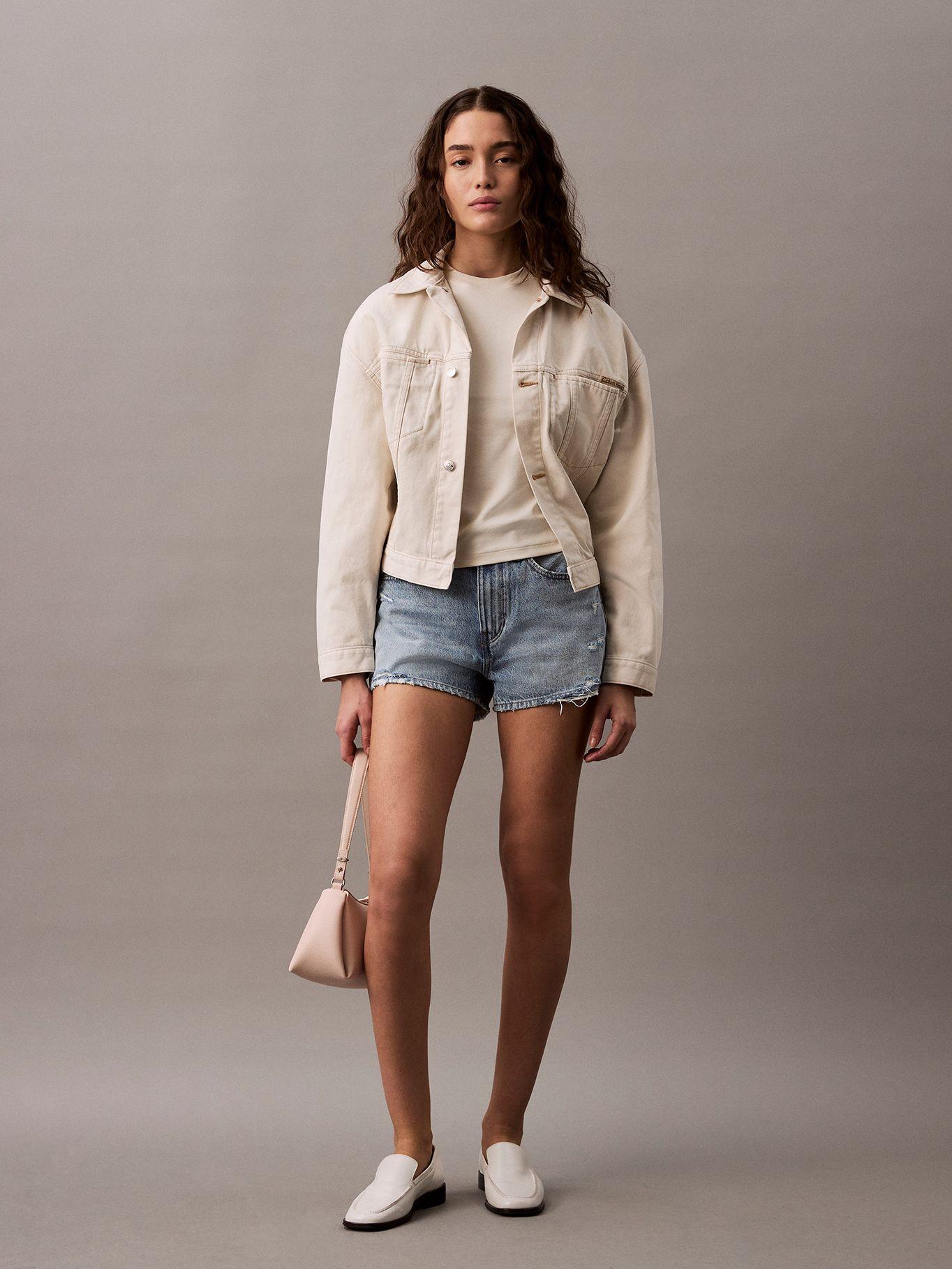 Polera Refined Cotton Relaxed Beige Calvin Klein-1