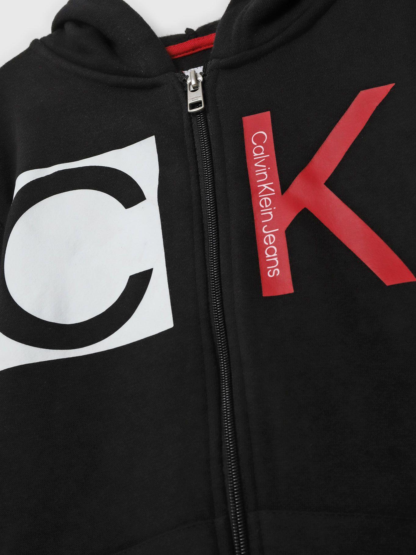Polerón Niño Knockout Negro Calvin Klein-3