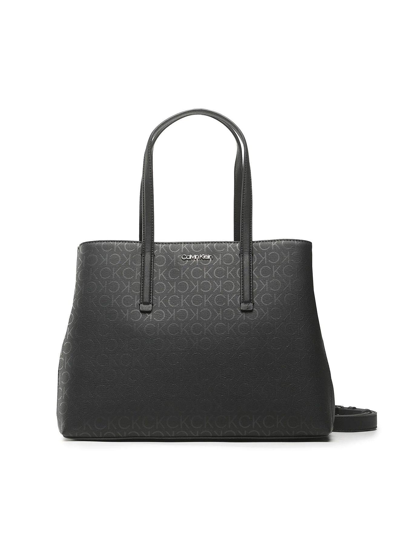 Bolso tote con monograma CK Negro Calvin Klein-0