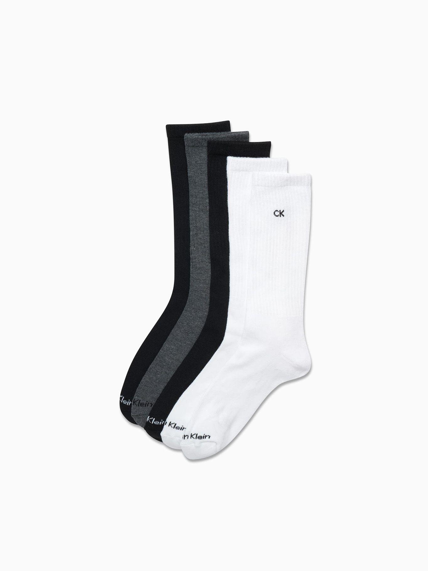 Pack 5 Calcetin Largo Monograma Multicolor Calvin Klein-0