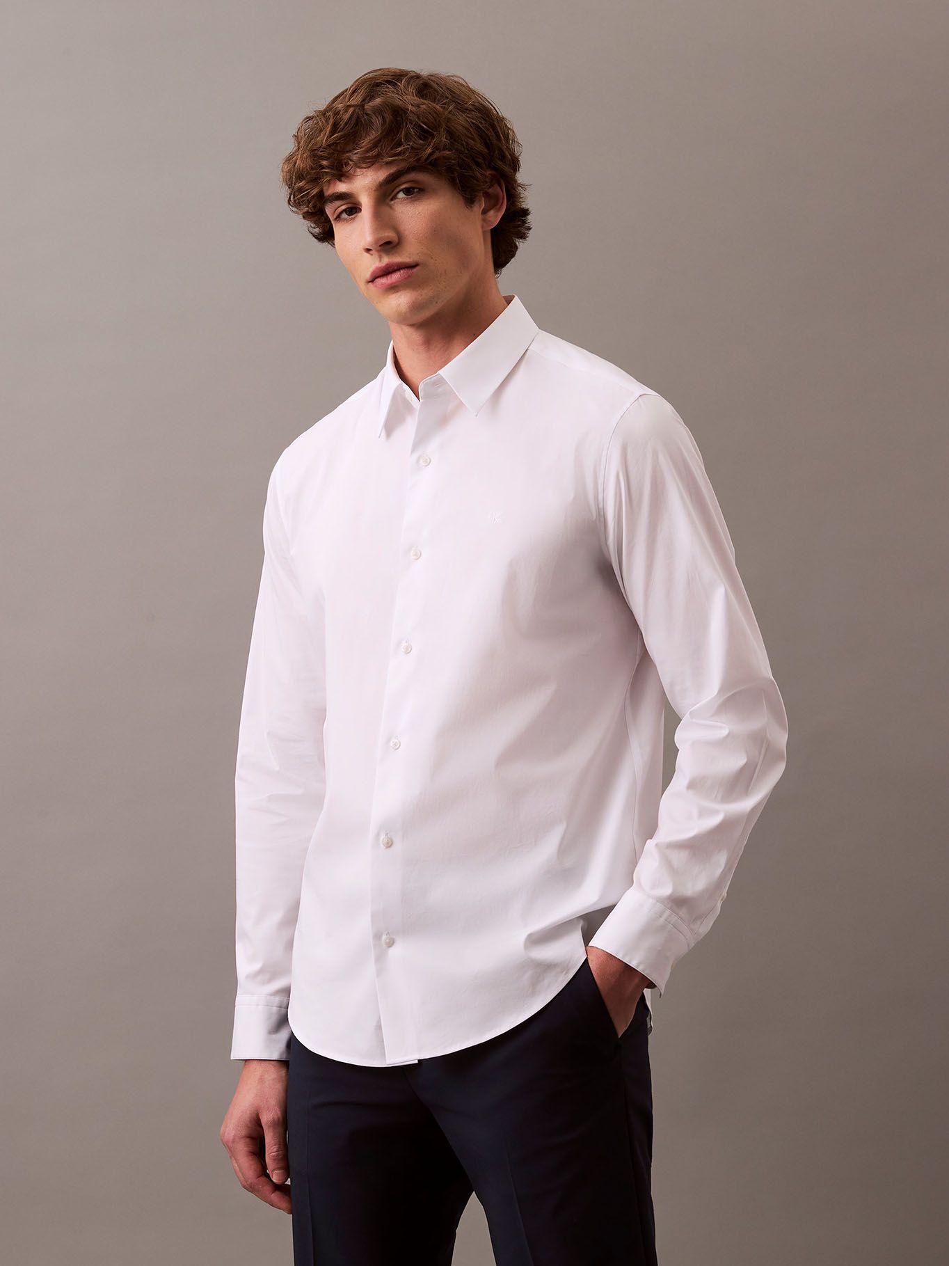 Camisa Clásica Stretch Blanco Calvin Klein-0