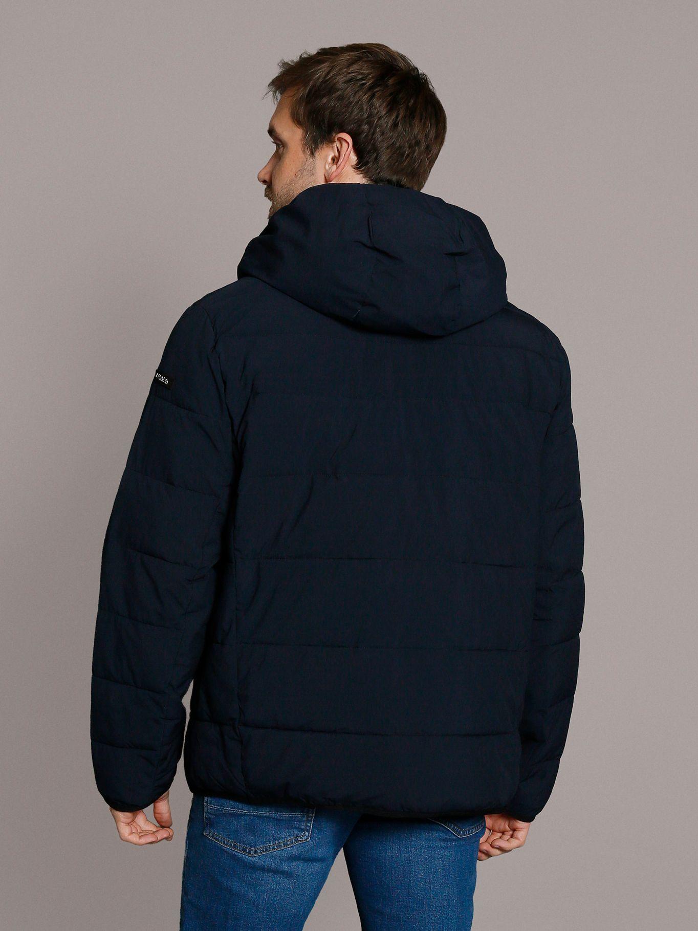 Parka con Gorro Stretch Azul Calvin Klein-1