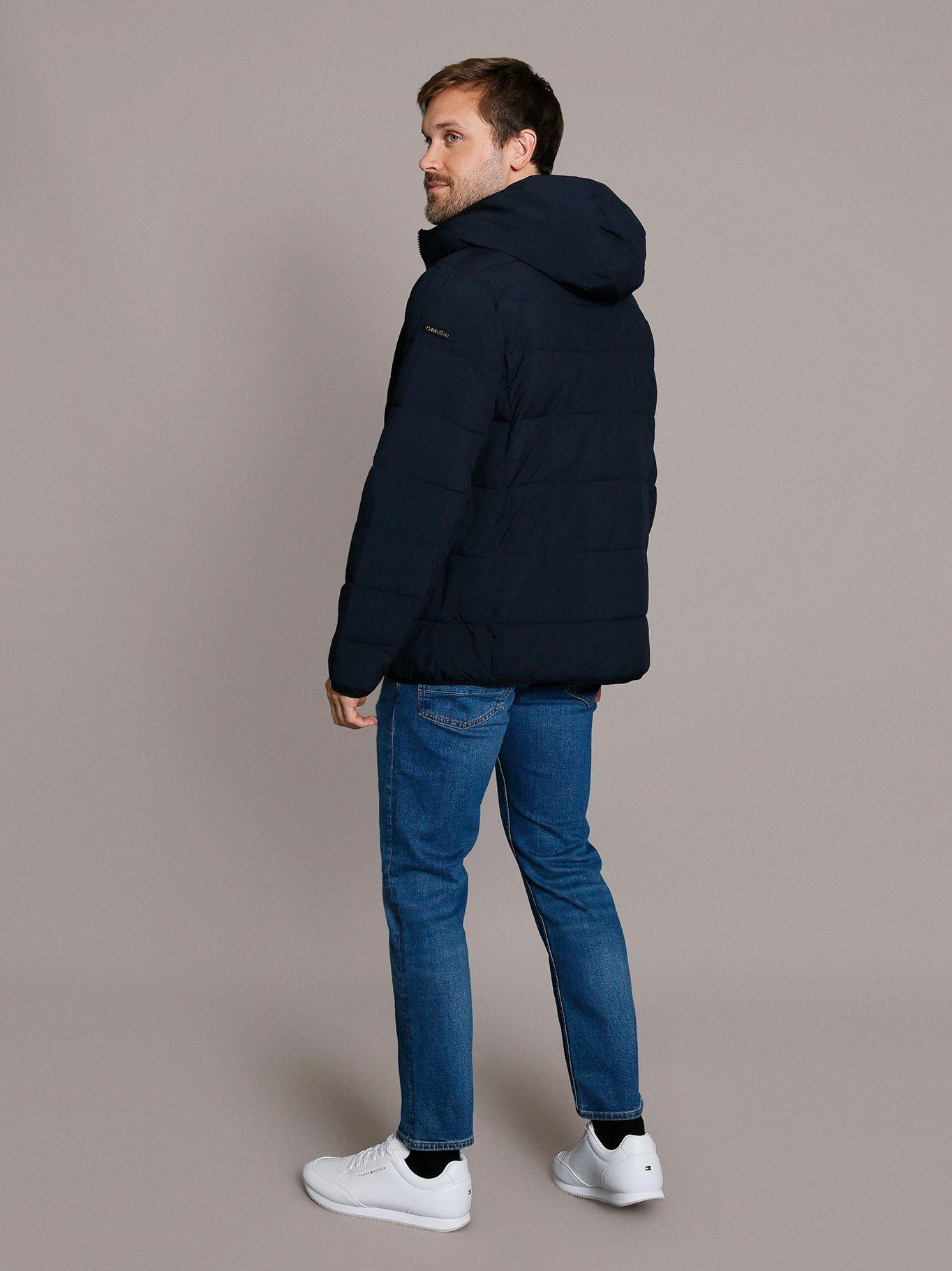 Parka con Gorro Stretch Azul Calvin Klein-3