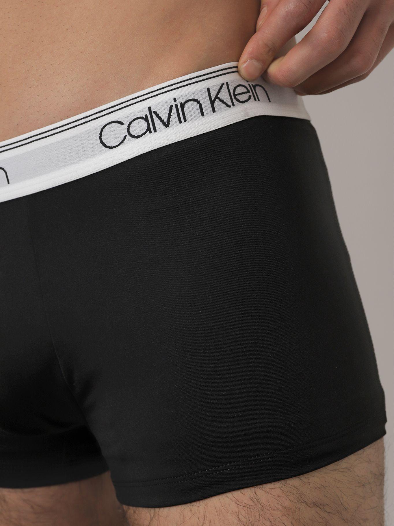 3 Bóxer Low Rise Trunk Micro Stretch Negro Calvin Klein-4