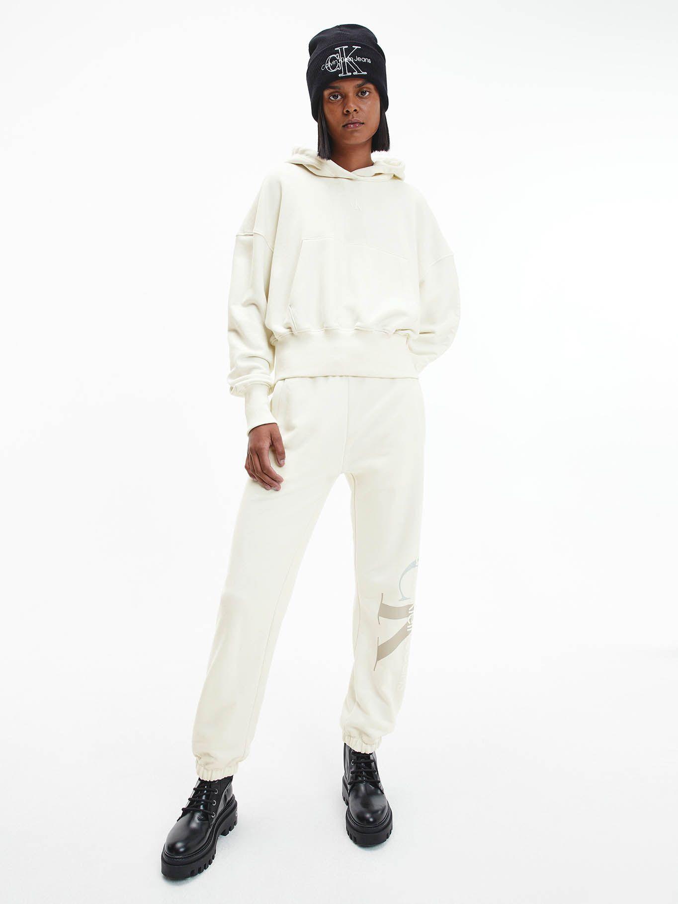 Hoodie Back Two Blanco Calvin Klein-1