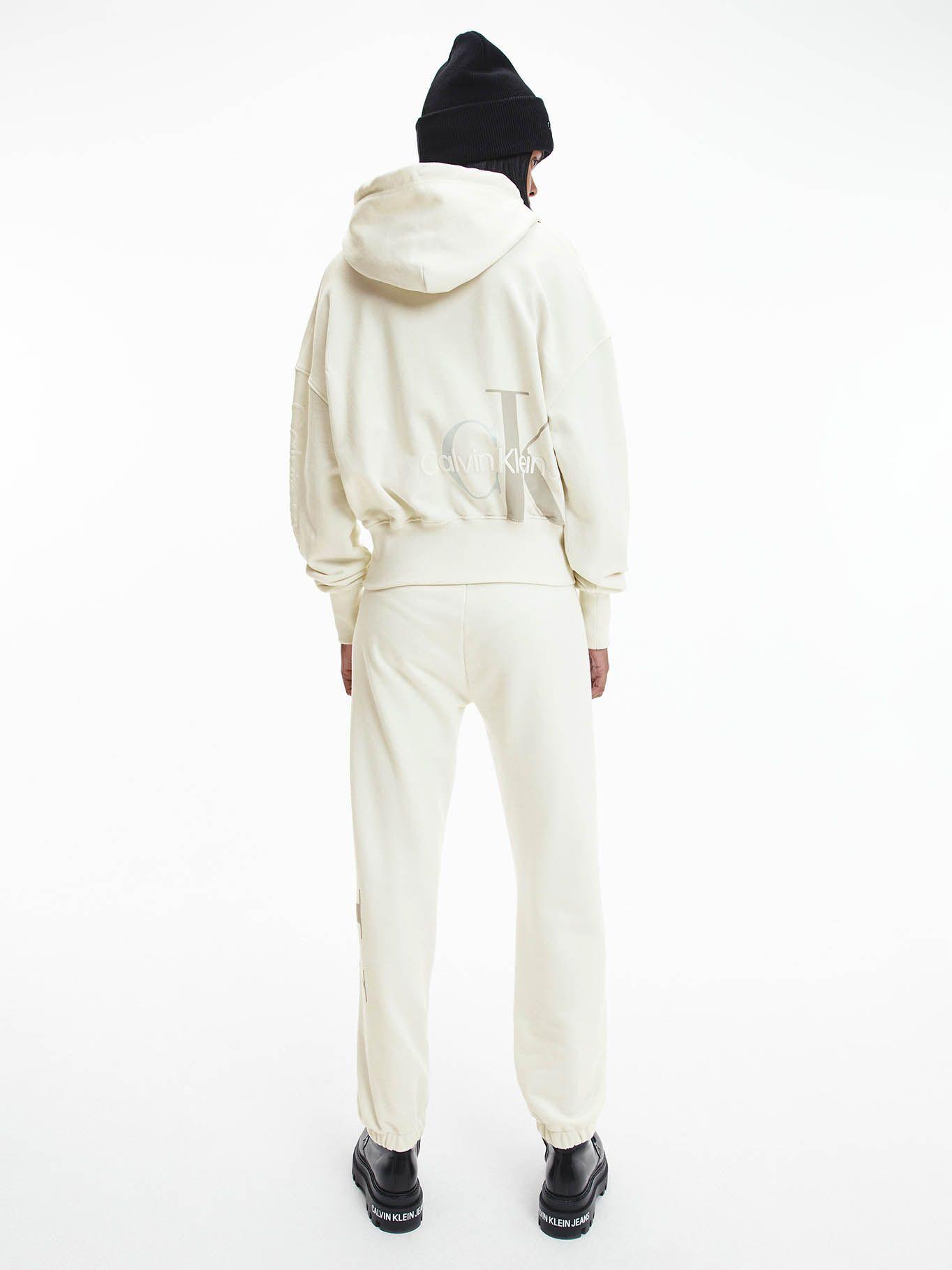 Hoodie Back Two Blanco Calvin Klein-2