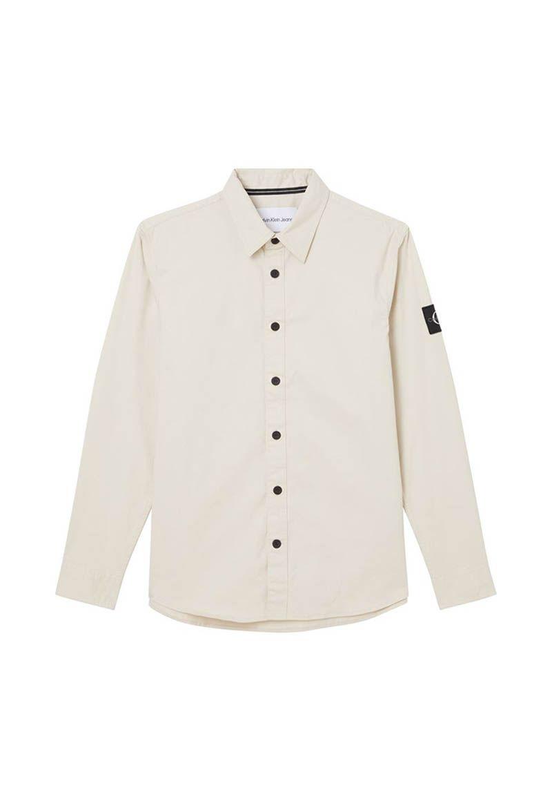 Camisa Monologo Relaxed Beige Calvin Klein-0