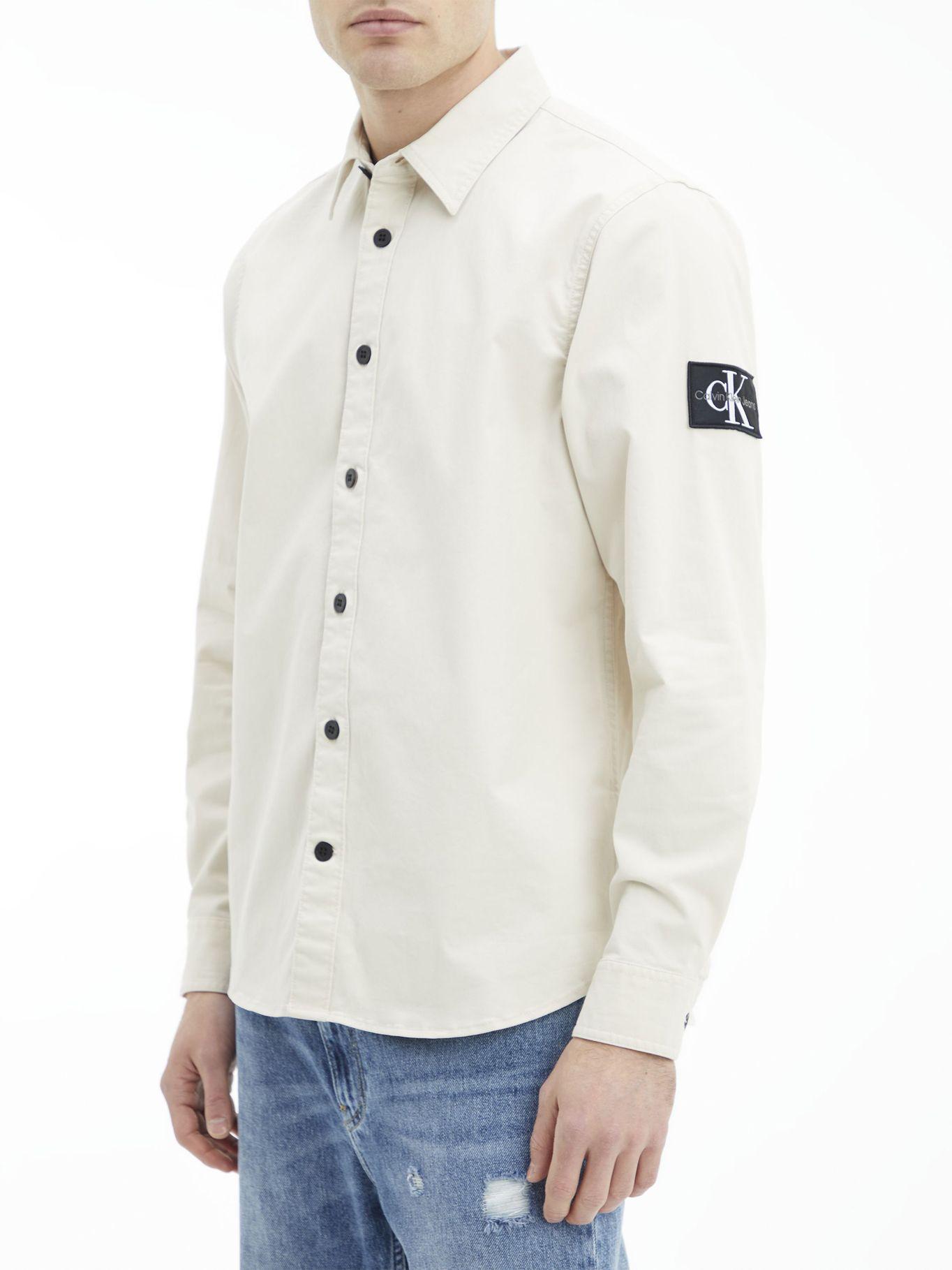 Camisa Monologo Relaxed Beige Calvin Klein-1