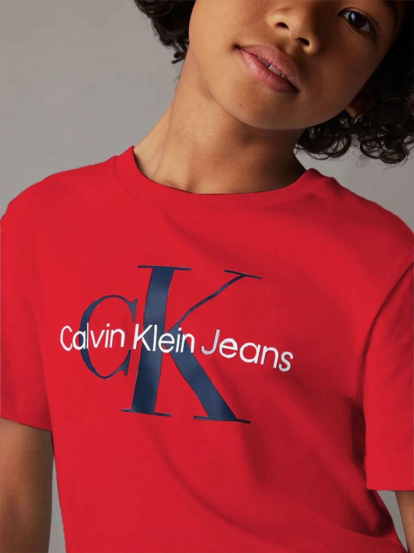 Polera Niño CK Monogram Rojo Calvin Klein-3