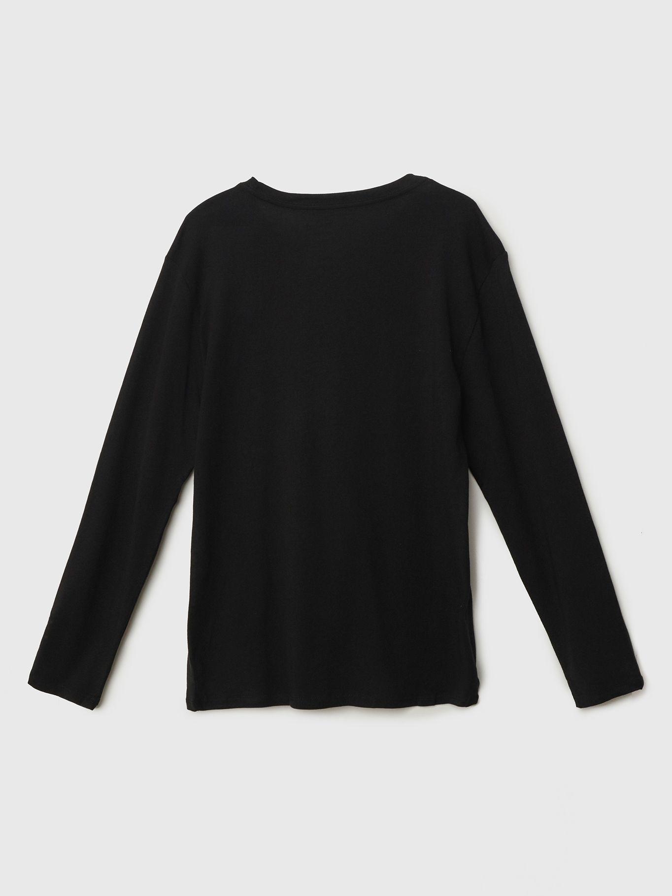 Polera Niño Overpaint Negro Calvin Klein-1