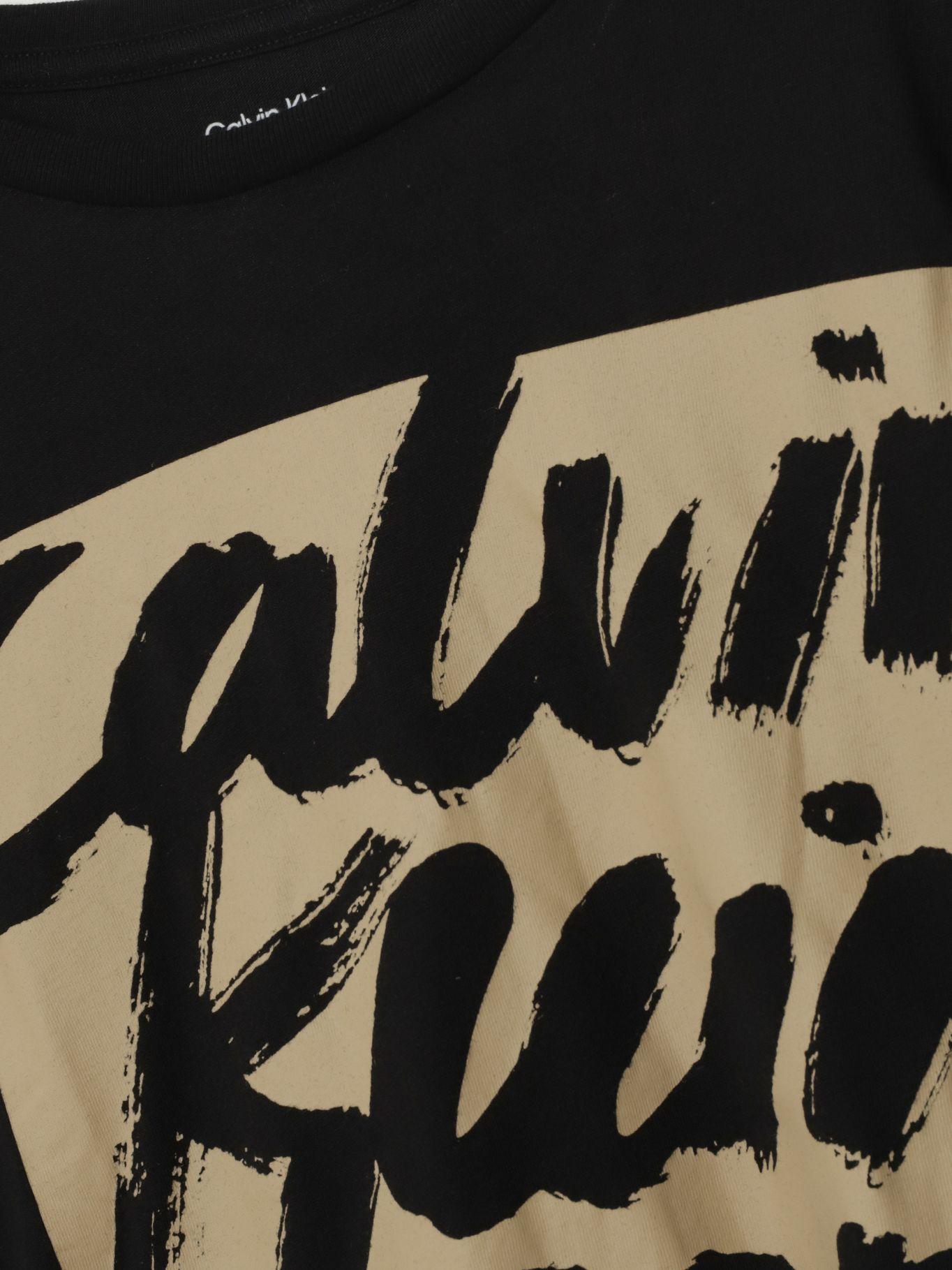 Polera Niño Overpaint Negro Calvin Klein-2