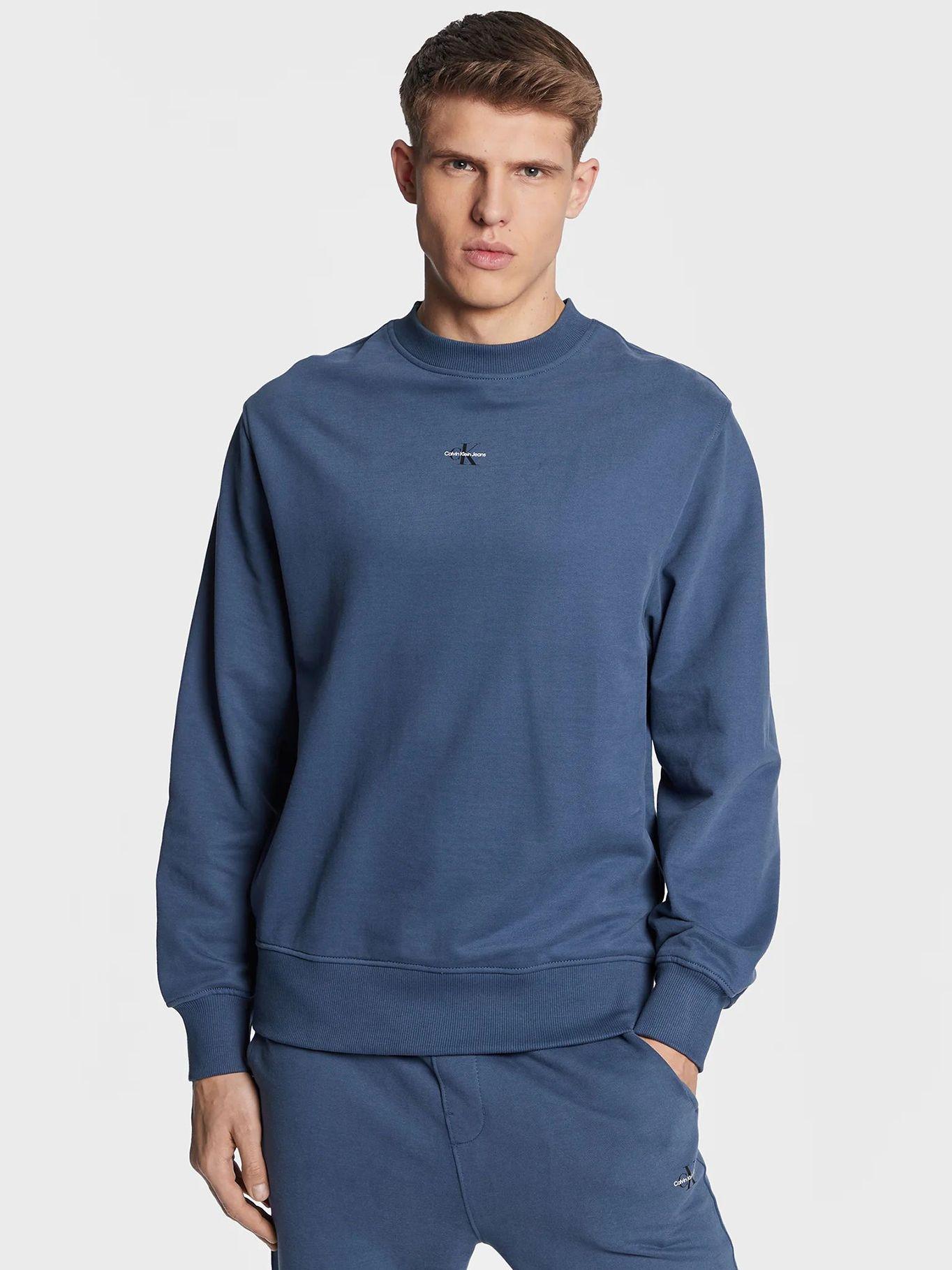 Sudadera con Cuello redondo Azul Calvin Klein-0