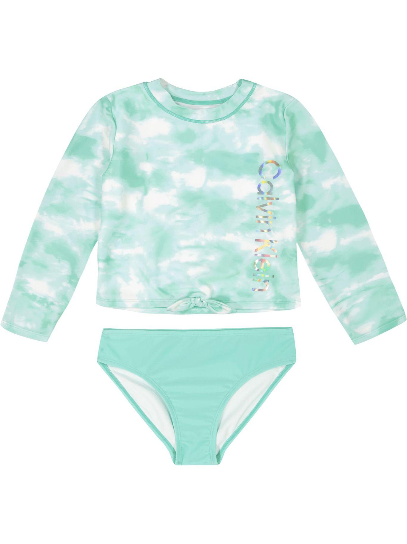 Traje de Baño Tie Dye Rashguard Verde Calvin Klein-0