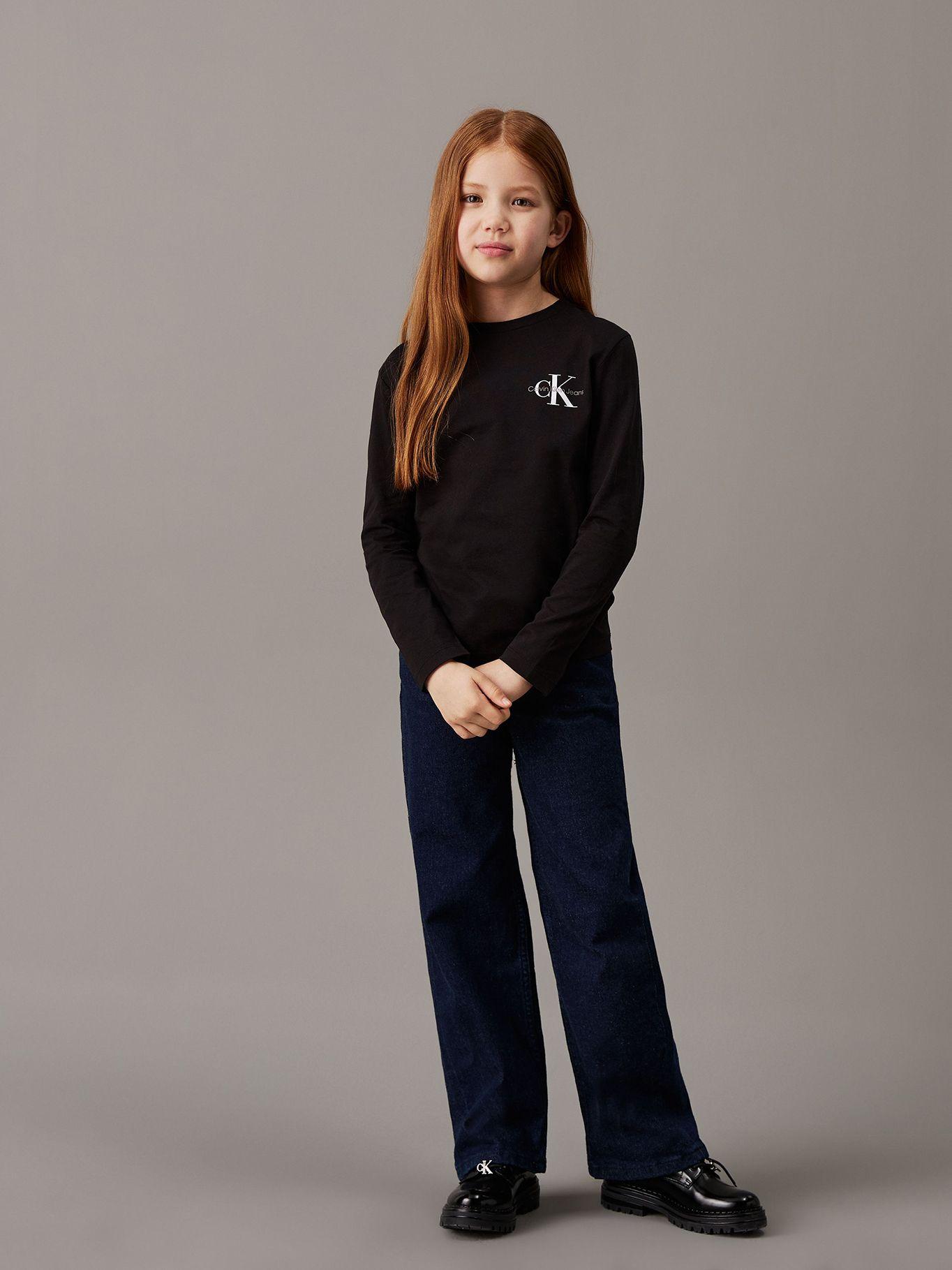 Polera Niño Chest Monologo Negro Calvin Klein-3