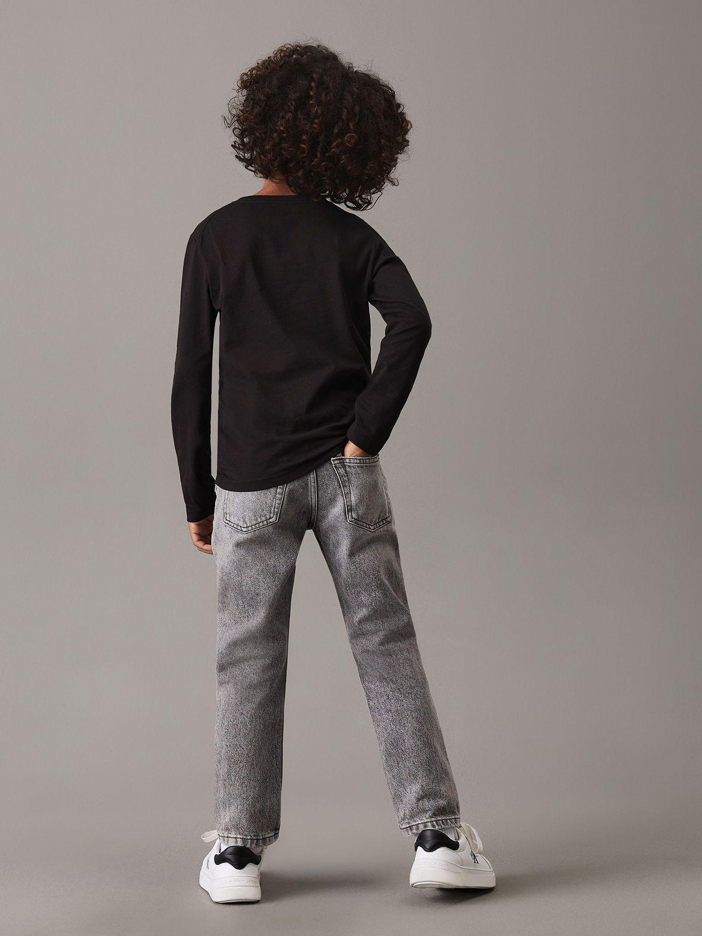 Polera Niño Chest Monologo Negro Calvin Klein-4