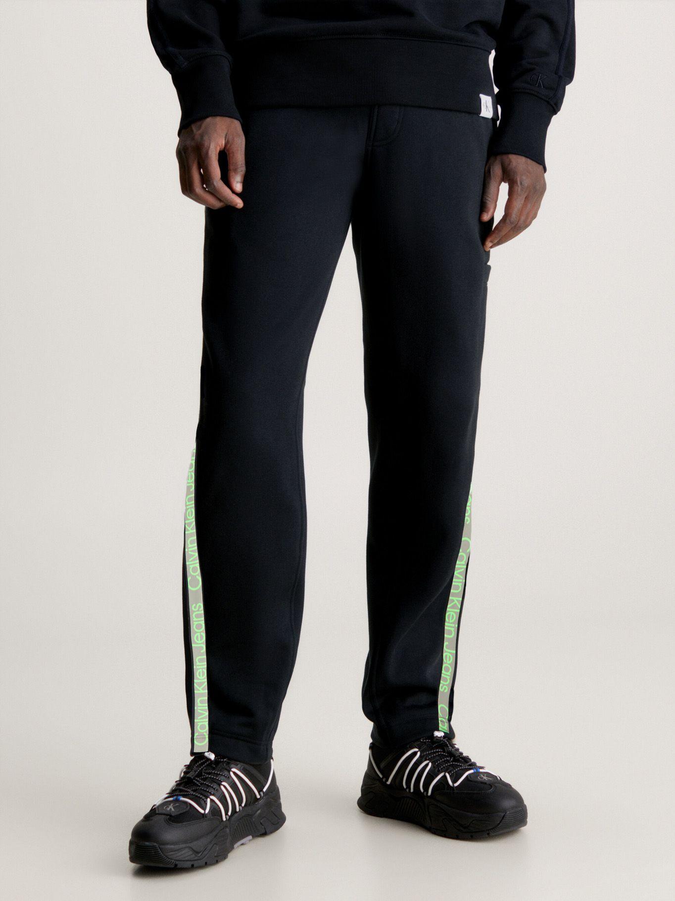 Jogger Cut Off Logo Tape Hwk Pant Negro Calvin Klein-0