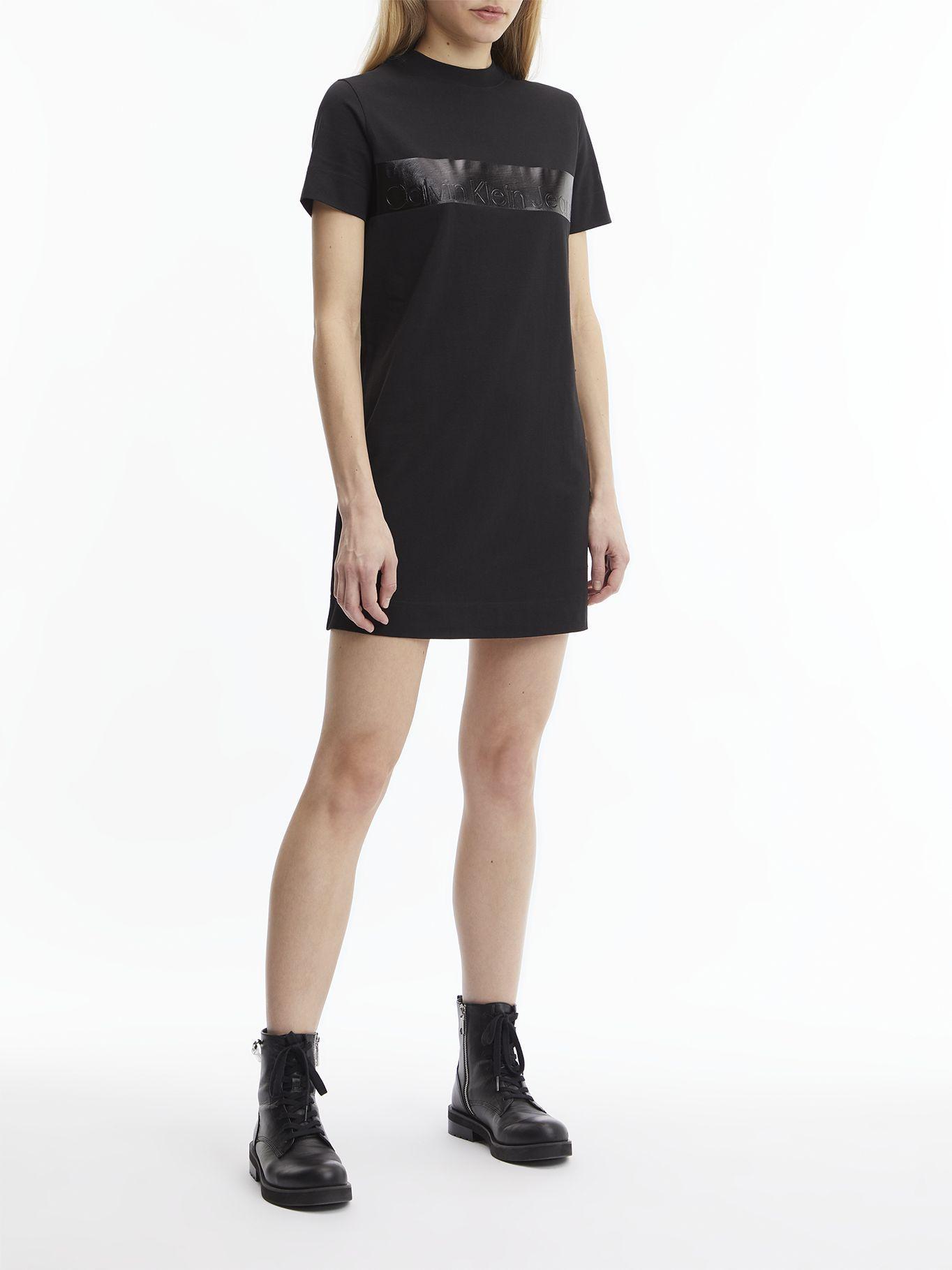 Vestido Shiny Negro Calvin Klein-0