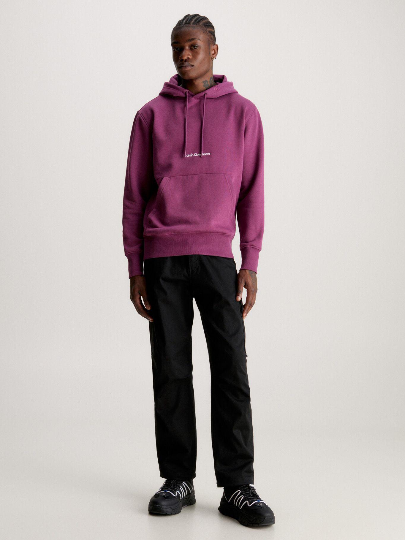 Polerón con Gorro Institutional Morado Calvin Klein-1