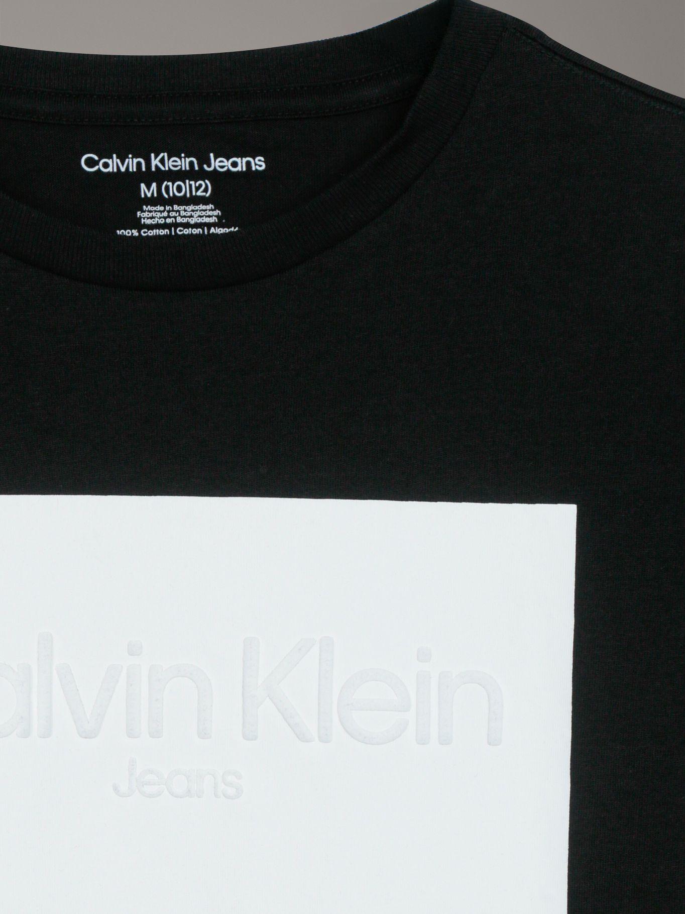 Polera Niño Slim Monograma Dos Tonos Negro Calvin Klein-3