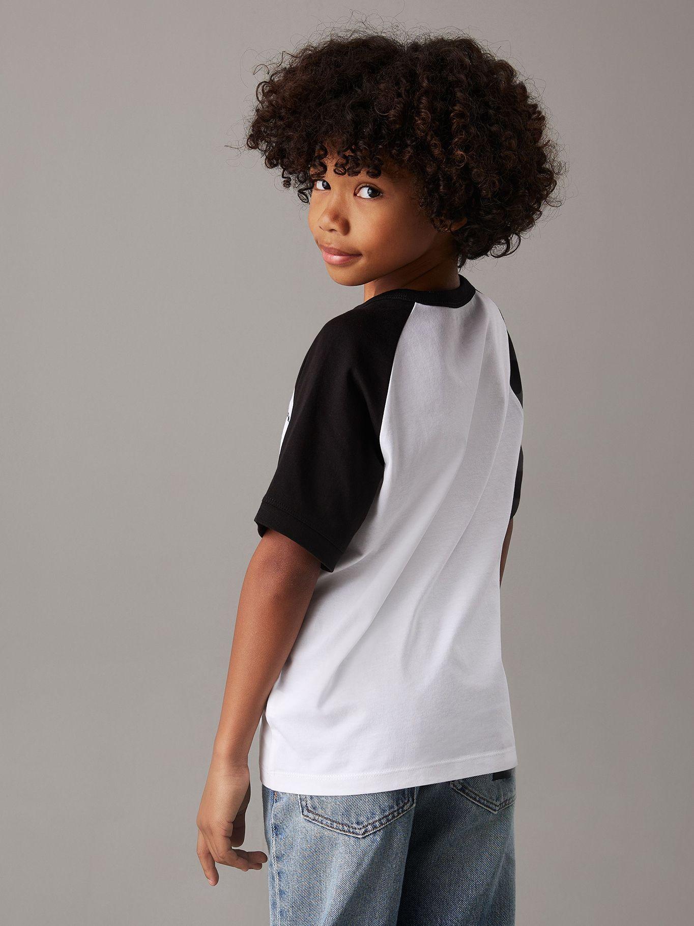 Polera Niño Color Block Blanco Calvin Klein-2